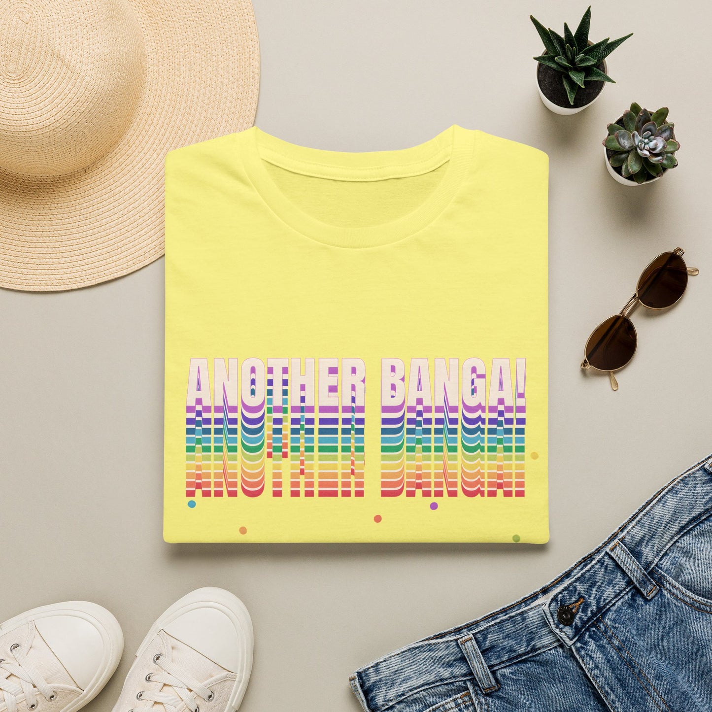 Another Banga! T-Shirt | Retro Script Hip Hop Slang Music Tee | Gift for Music Lover Gen Z Trendsetter | Statement Pop Culture Shirt