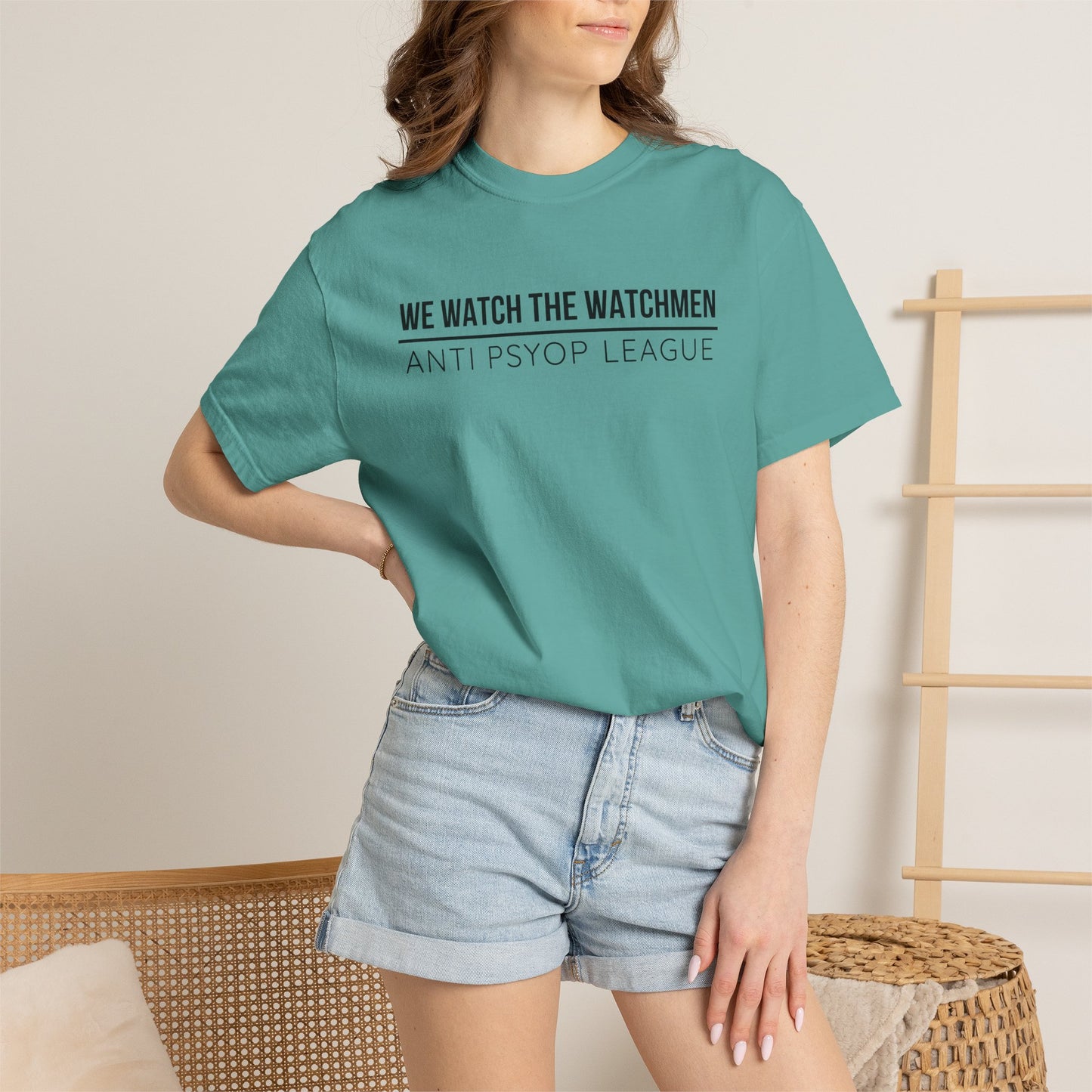 We Watch The Watchmen T-Shirt | Anti Psyop Political Conspiracy Theory | Gift for Truth Seeker Free Thinker | Vigilance Statement Tee