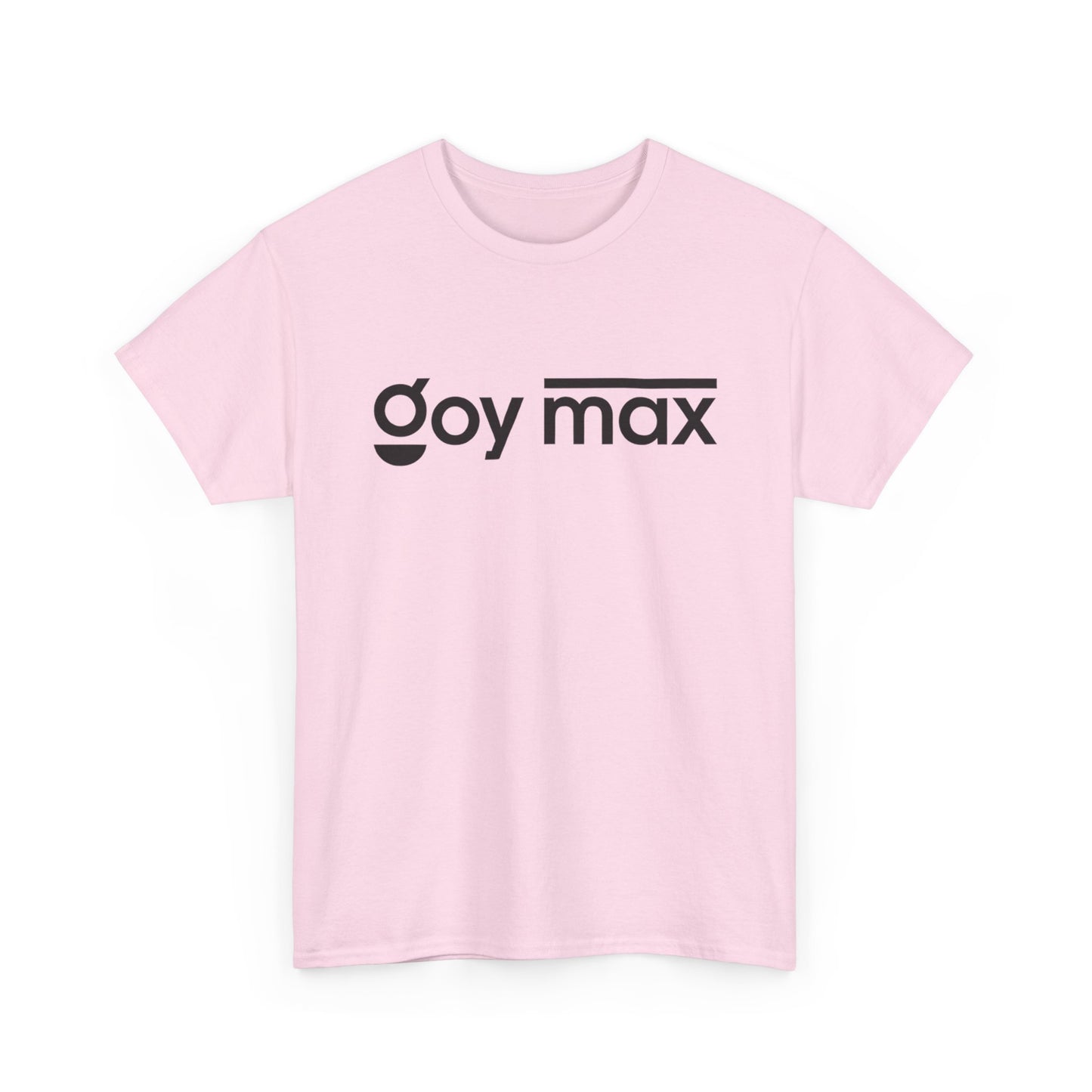 Goy Max Minimalist Logo Tee, Subtle Chest Text Shirt, Modern Typography Top, Clean Aesthetic Streetwear, Internet Meme Fashion