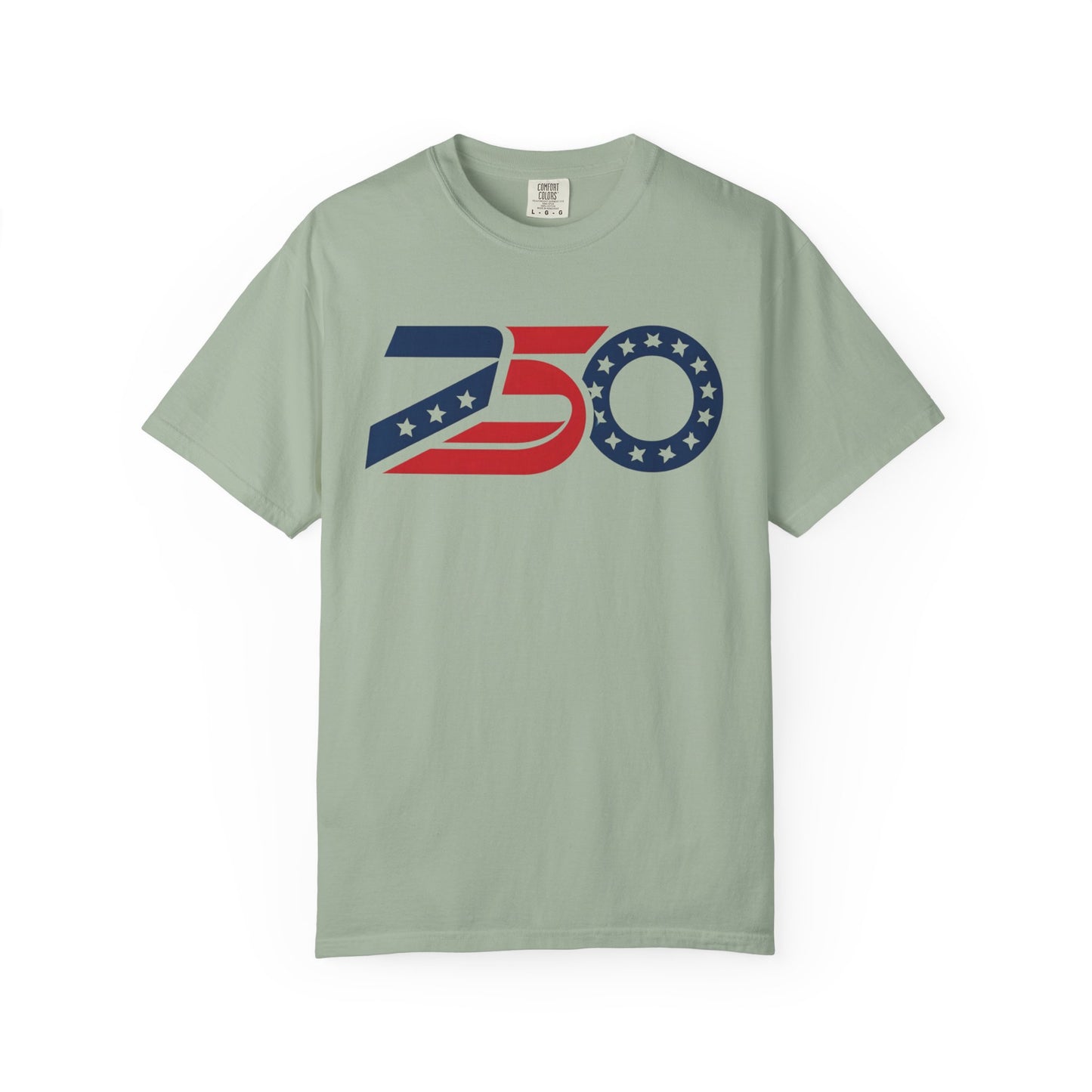 Retro 250 Flag Logo T-shirt | Americana Stars Stripes 250 Design