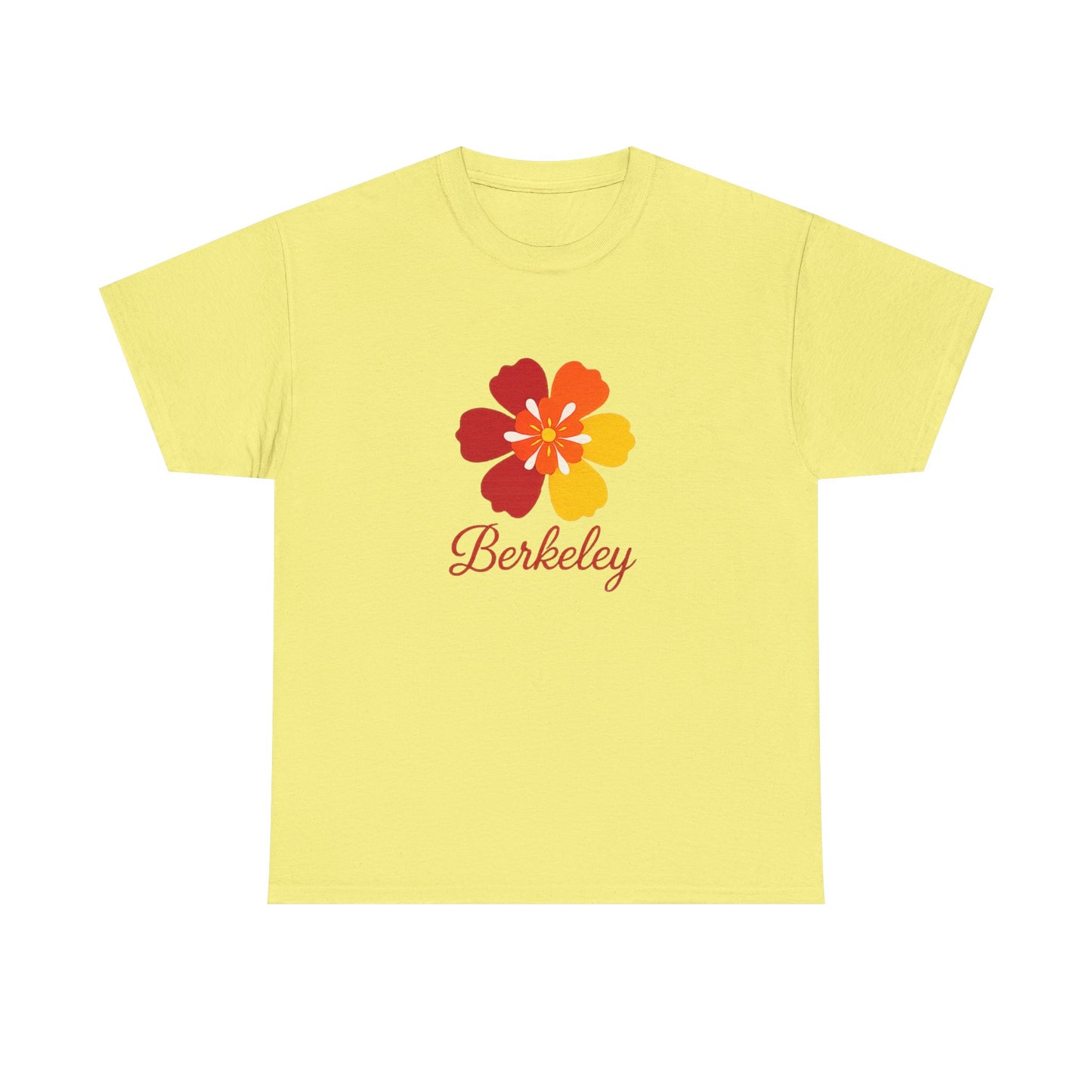 Berkeley California T-Shirt | Retro Spring Floral Script Tee | Bay Area College Town Gift | UC Berkeley Alumni Student Local Pride Shirt