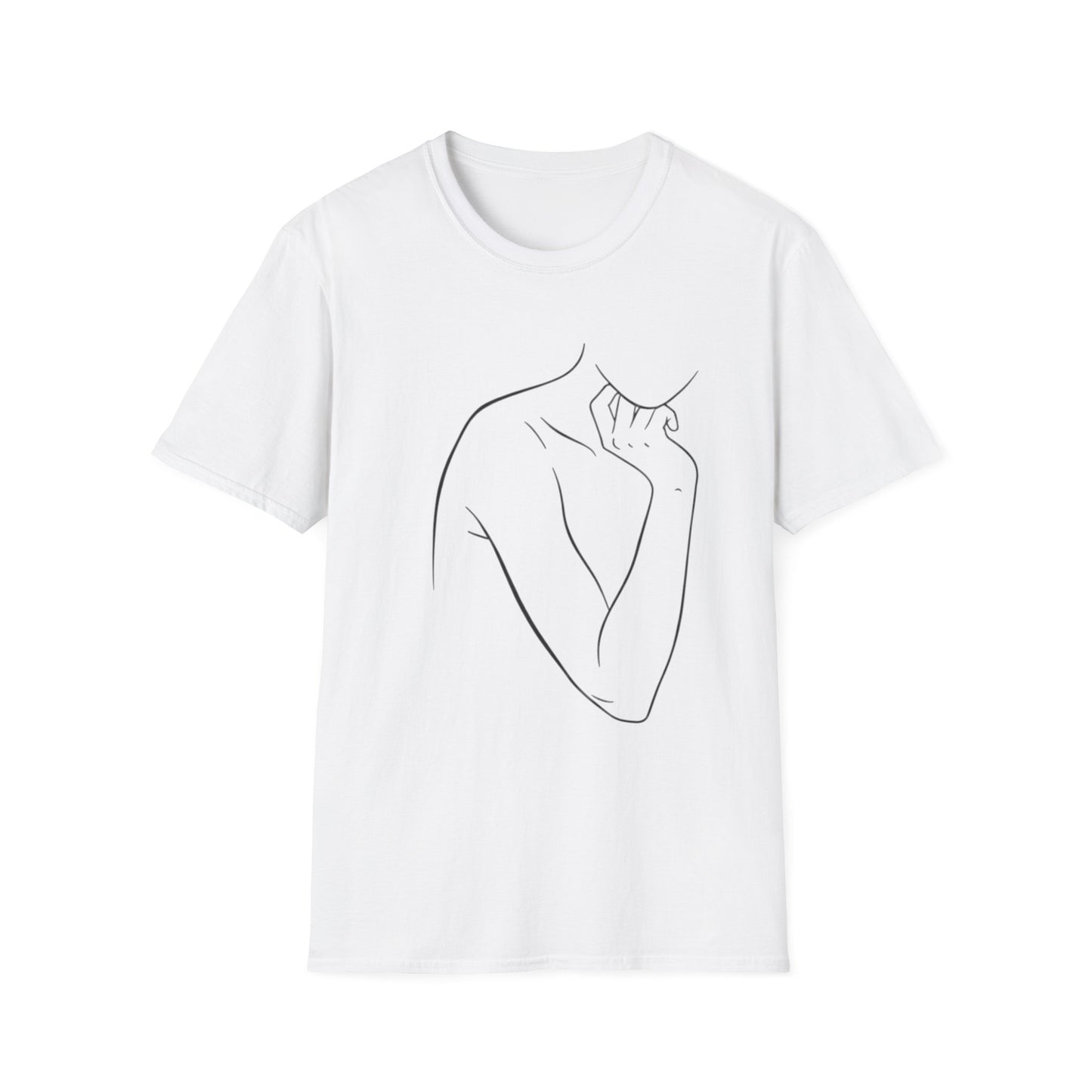 Minimal Line Art Female Silhouette T-Shirt | Abstract Woman Body Art Tee | Gift for Feminist Art Lover Minimalist | Artistic Statement Shirt