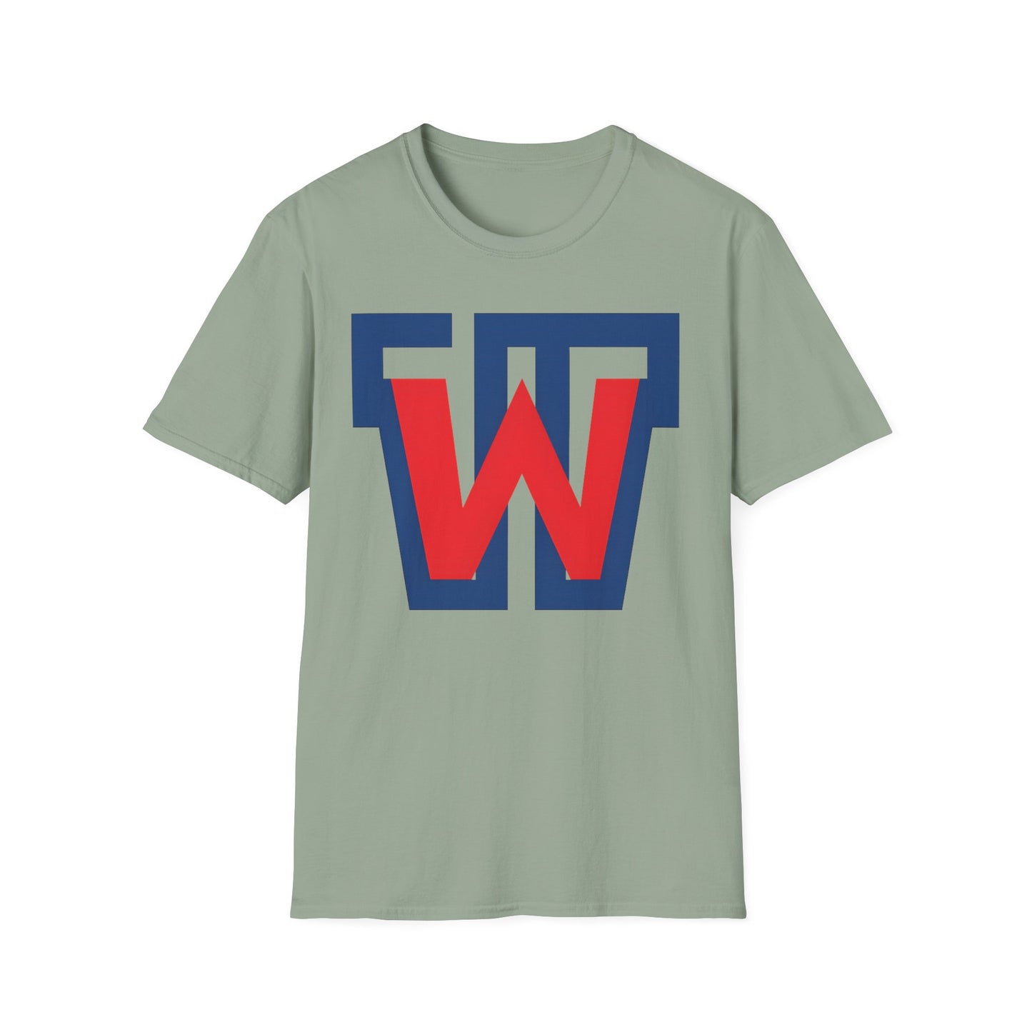 Victory 'W' Graphic T-Shirt — Retro Red & Navy Letterman Logo