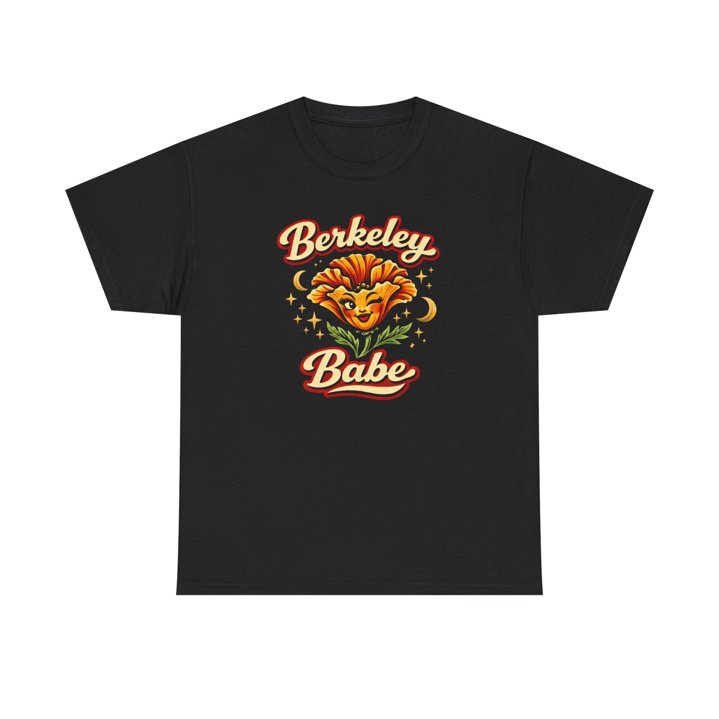 Berkeley Babe T-Shirt — Retro Floral Sunflower Graphic Tee