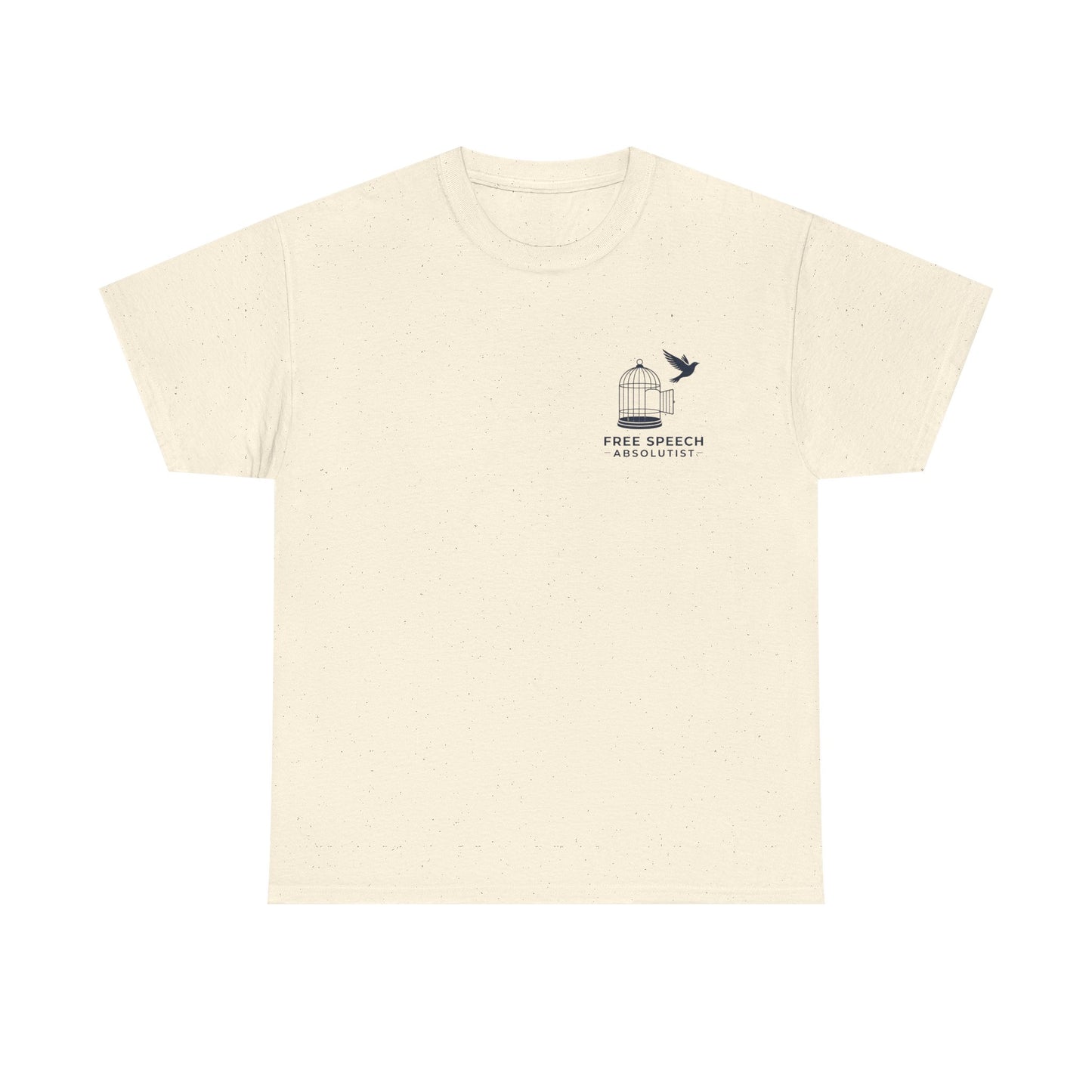 Freedom Bird Tee — Small Chest Cage & Bird Graphic Shirt