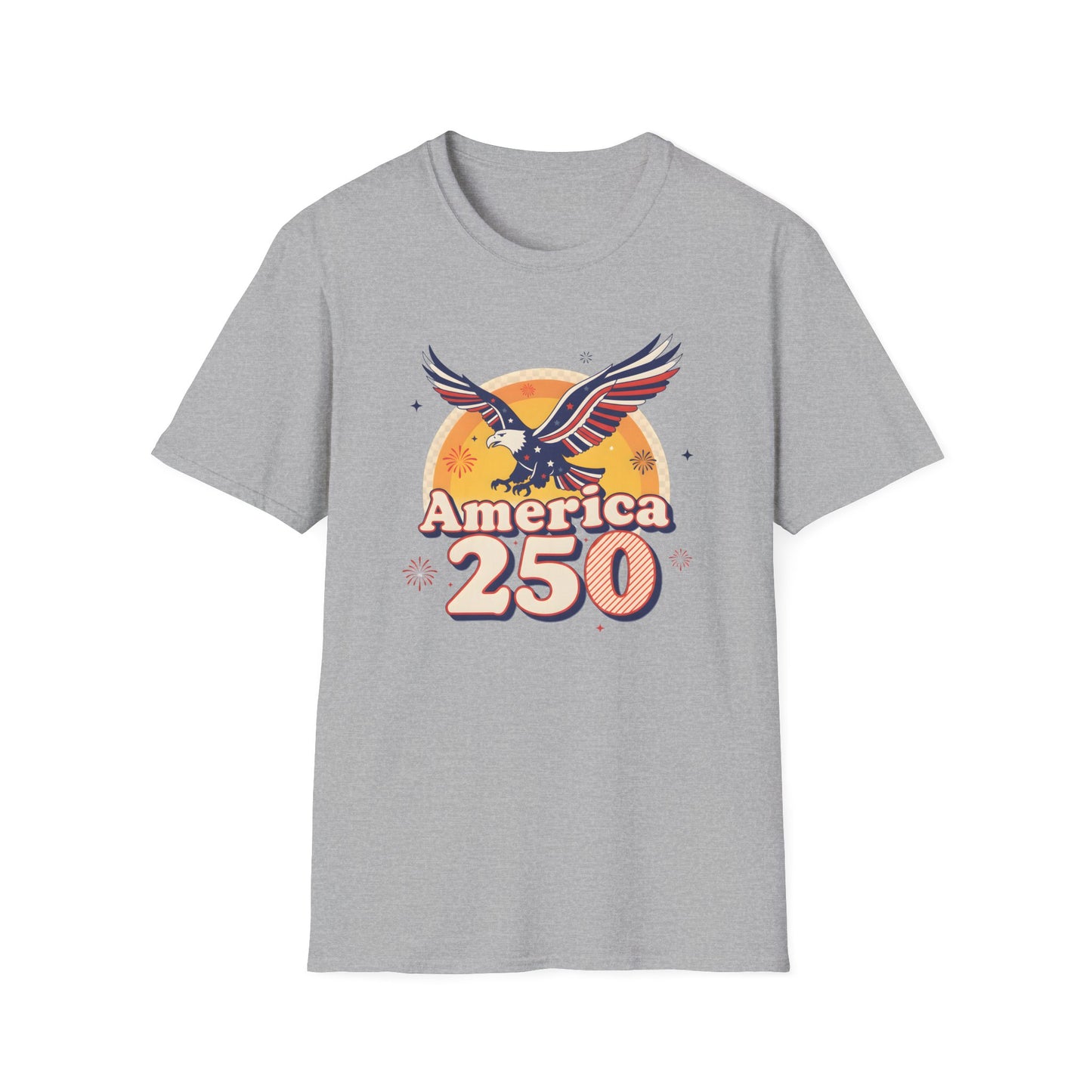 American Eagle 250 Stars T-Shirt | USA Semiquincentennial 2026 Anniversary | Patriotic Independence 4th July Gift | 1776-2026 Celebration