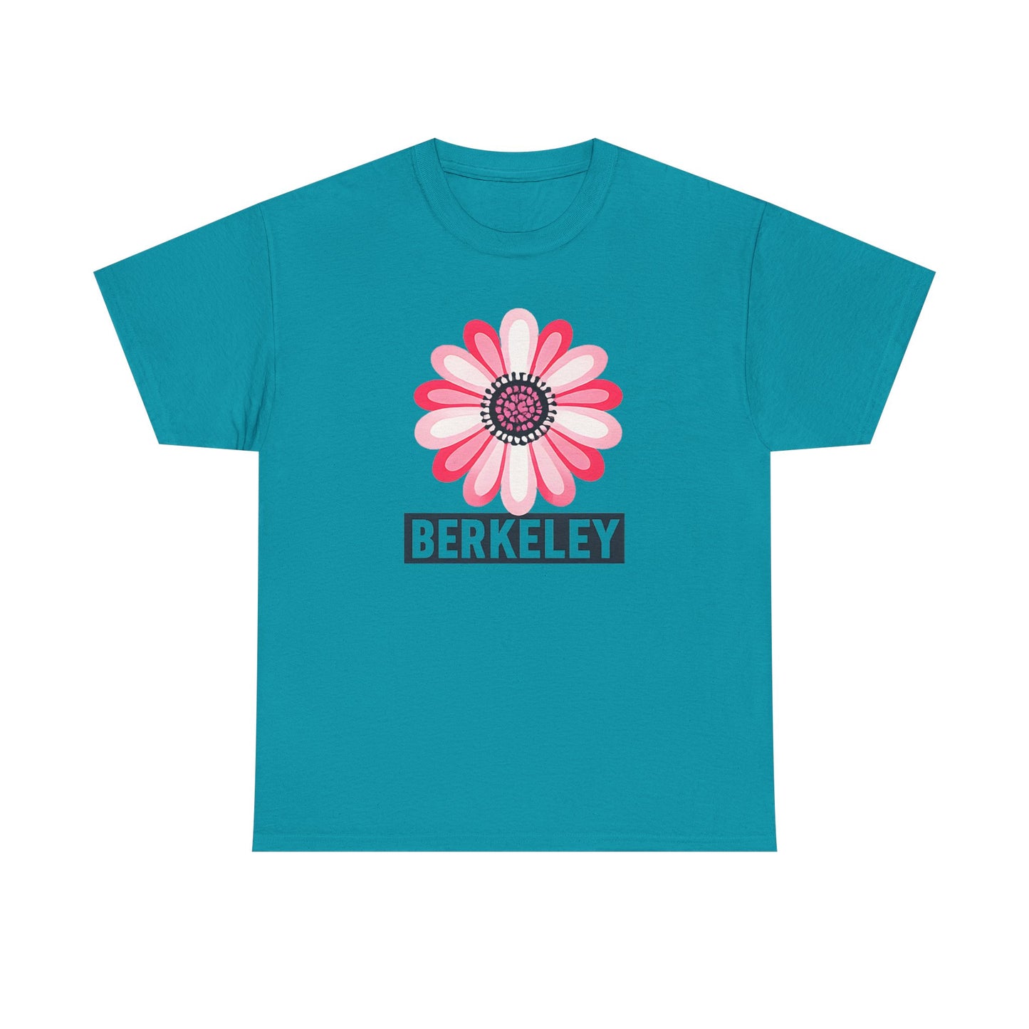 Berkeley Pink Daisy T-Shirt | Floral California College Town Gift | UC Berkeley Student Alumni Local Pride | Feminine Flower Shirt