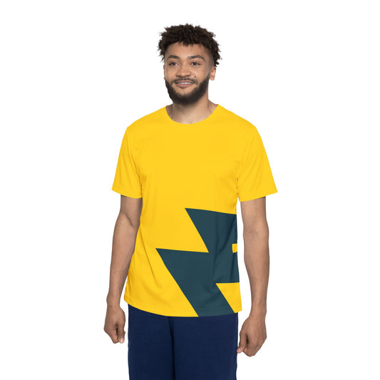 Abstract Lightning Bolt Graphic T-Shirt | Angular Strike Mark Tee | Edgy Minimalist Streetwear