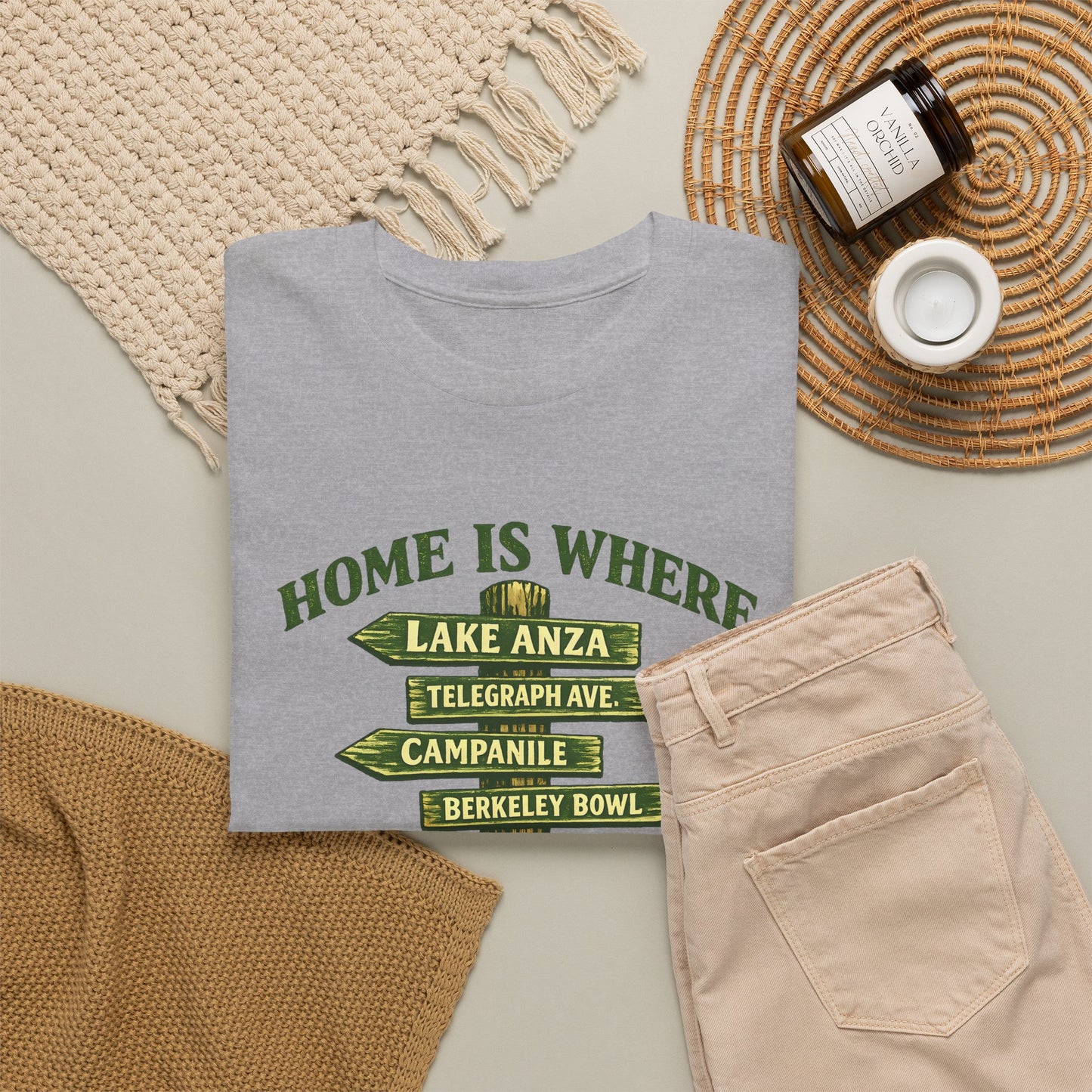 Berkeley Is Signpost T-Shirt — Home Is Where Lake Anza Tee