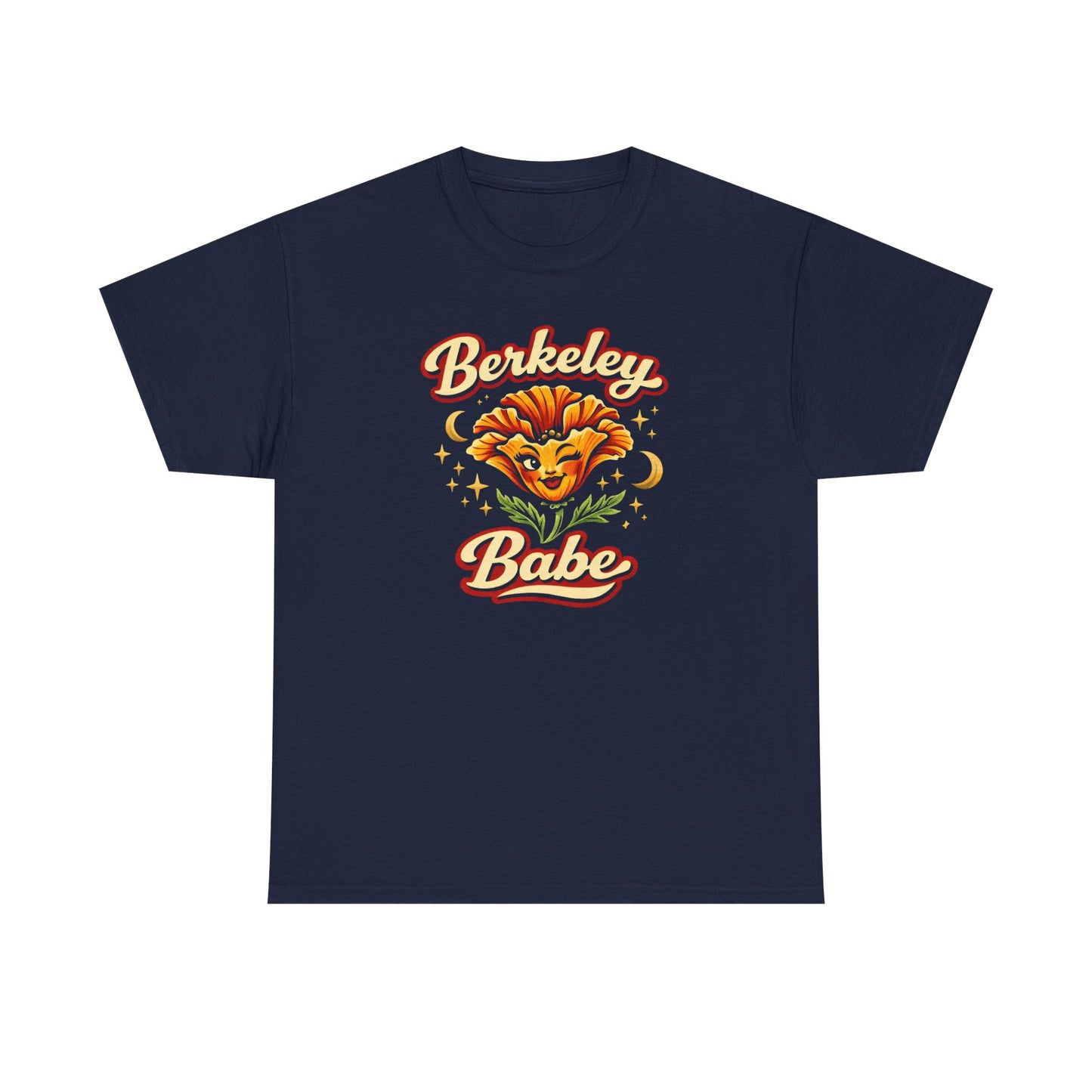 Berkeley Babe T-Shirt — Retro Floral Sunflower Graphic Tee
