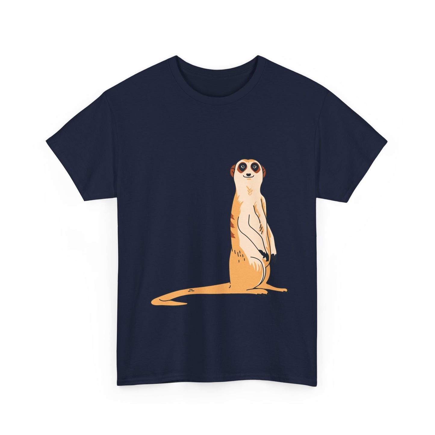 Meerkat T-Shirt | Wildlife Animal Illustration Tee | Gift for Animal Lover Zoo Enthusiast Safari Fan | Cute Desert Creature Shirt
