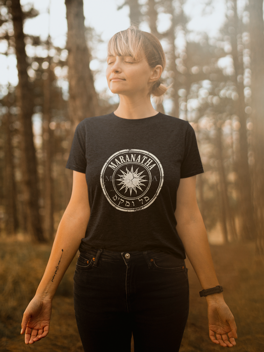 Maranatha Star Tee — Vintage Hebrew Faith Graphic T-Shirt