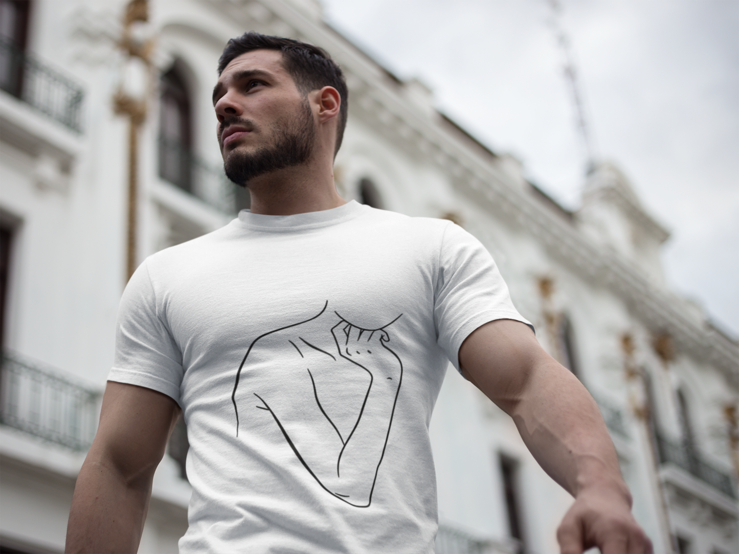 Minimal Line Art Female Silhouette T-Shirt | Abstract Woman Body Art Tee | Gift for Feminist Art Lover Minimalist | Artistic Statement Shirt