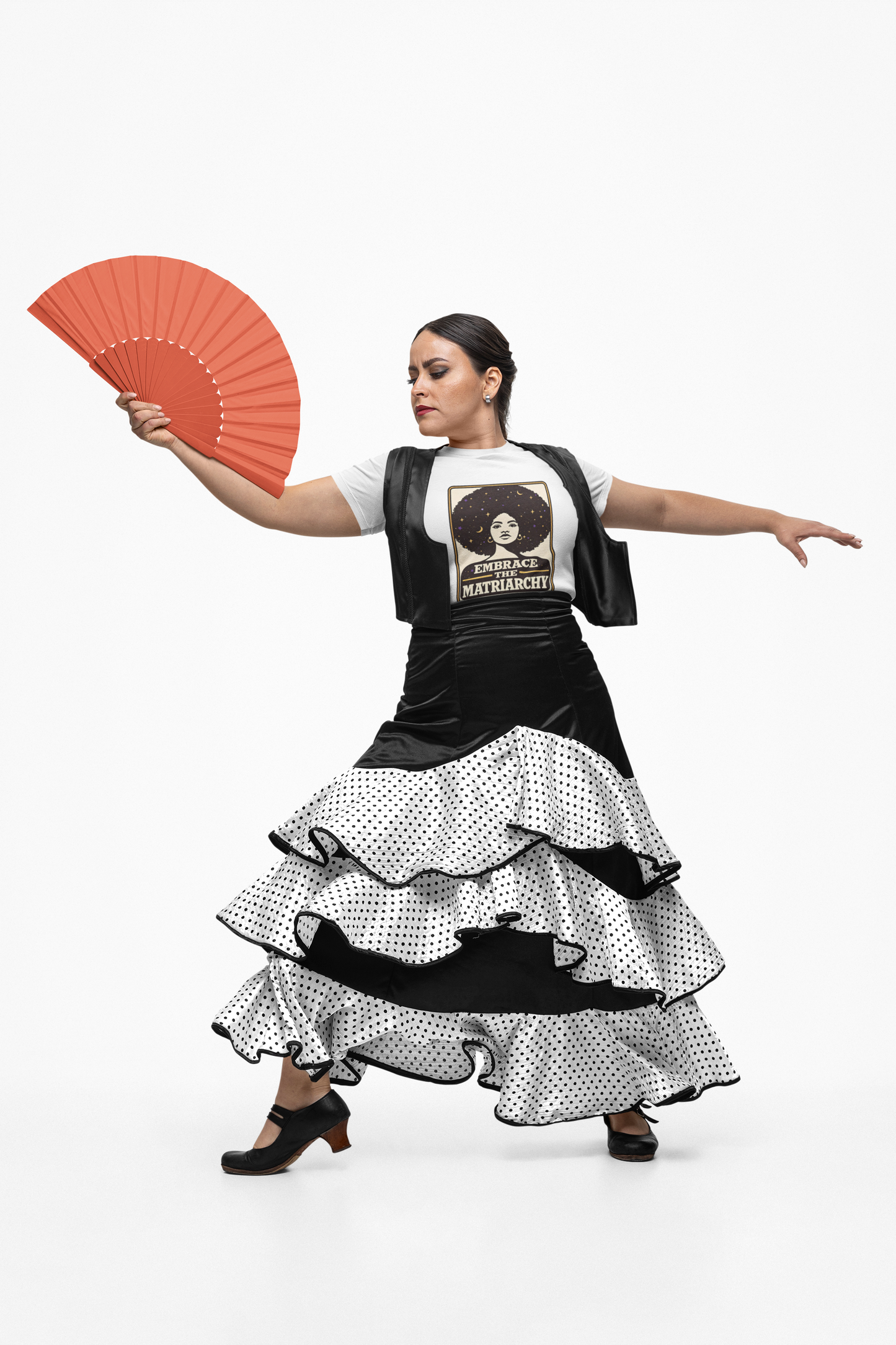 Embrace the Matriarchy T-Shirt | Retro Afro Woman Feminist Tee