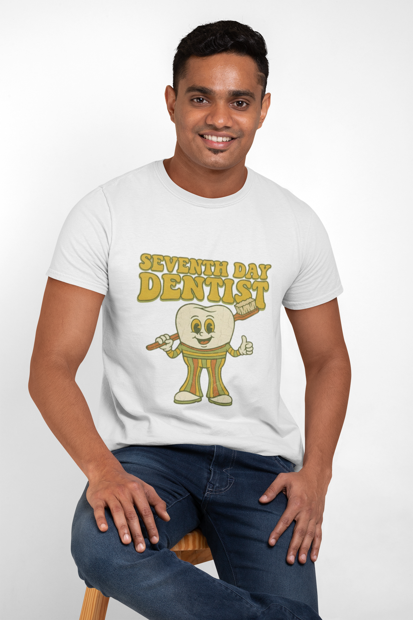 Thou Shall Flosst Seventh Day Dentist T-Shirt | Dental Humor, Tooth Design