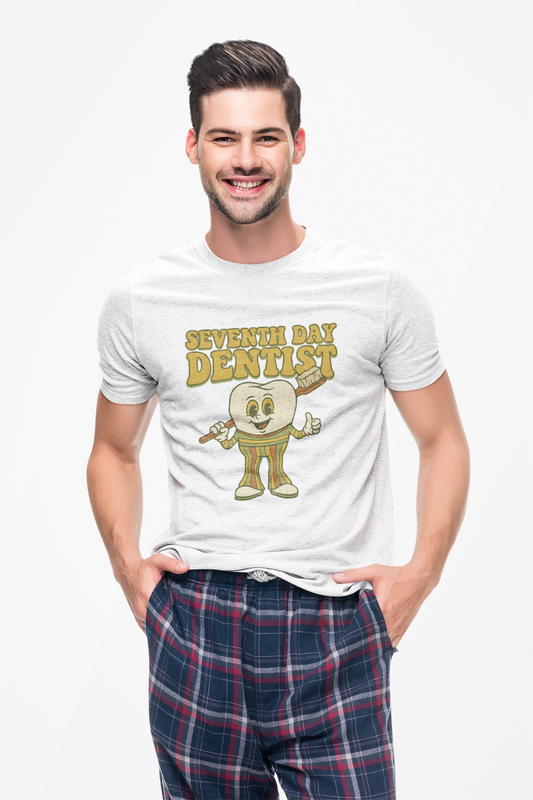 Thou Shall Flosst Seventh Day Dentist T-Shirt | Dental Humor, Tooth Design