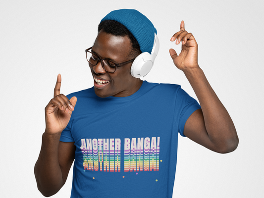 Another Banga! T-Shirt | Retro Script Hip Hop Slang Music Tee | Gift for Music Lover Gen Z Trendsetter | Statement Pop Culture Shirt