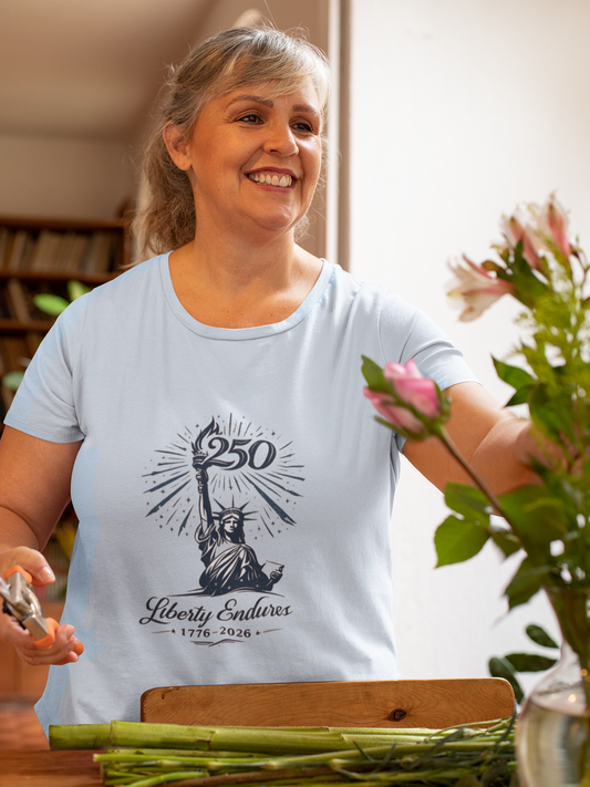 Liberty Statue 250th Anniversary T-Shirt | USA Semiquincentennial 2026 | American Independence Patriotic Gift | 1776-2026 Celebration Tee