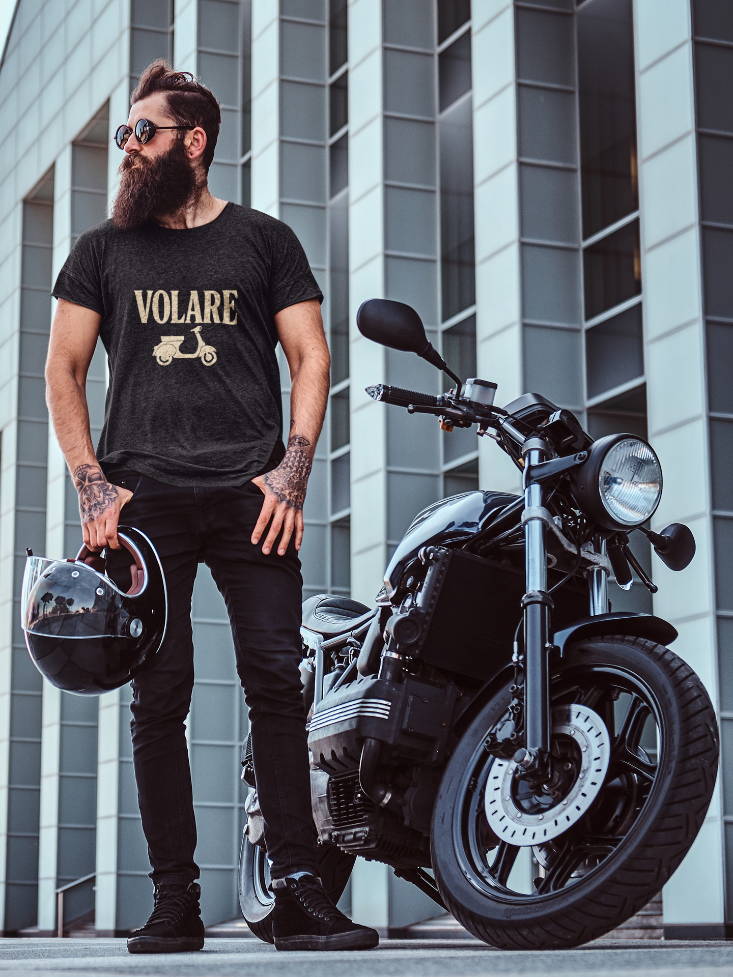 Volare Vespa Scooter T-Shirt | Vintage Italian Retro Motorcycle Illustration | Vespa Lover Italy Fan Rider | Volare Scooter Pride Tee