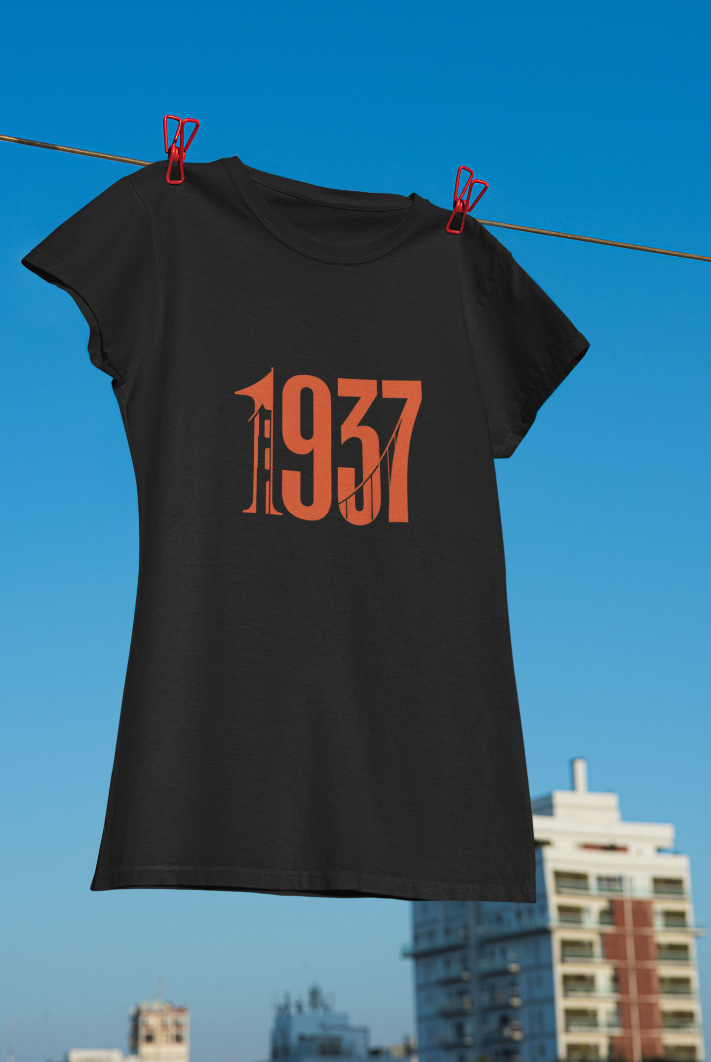 1937 Golden Gate Bridge T-Shirt | Vintage San Francisco Landmark Hommage | SF Bay Area History Gift | California Engineering Icon Pride Tee
