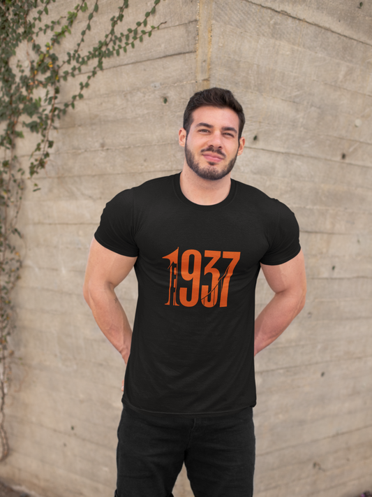 1937 Golden Gate Bridge T-Shirt | Vintage San Francisco Landmark Hommage | SF Bay Area History Gift | California Engineering Icon Pride Tee