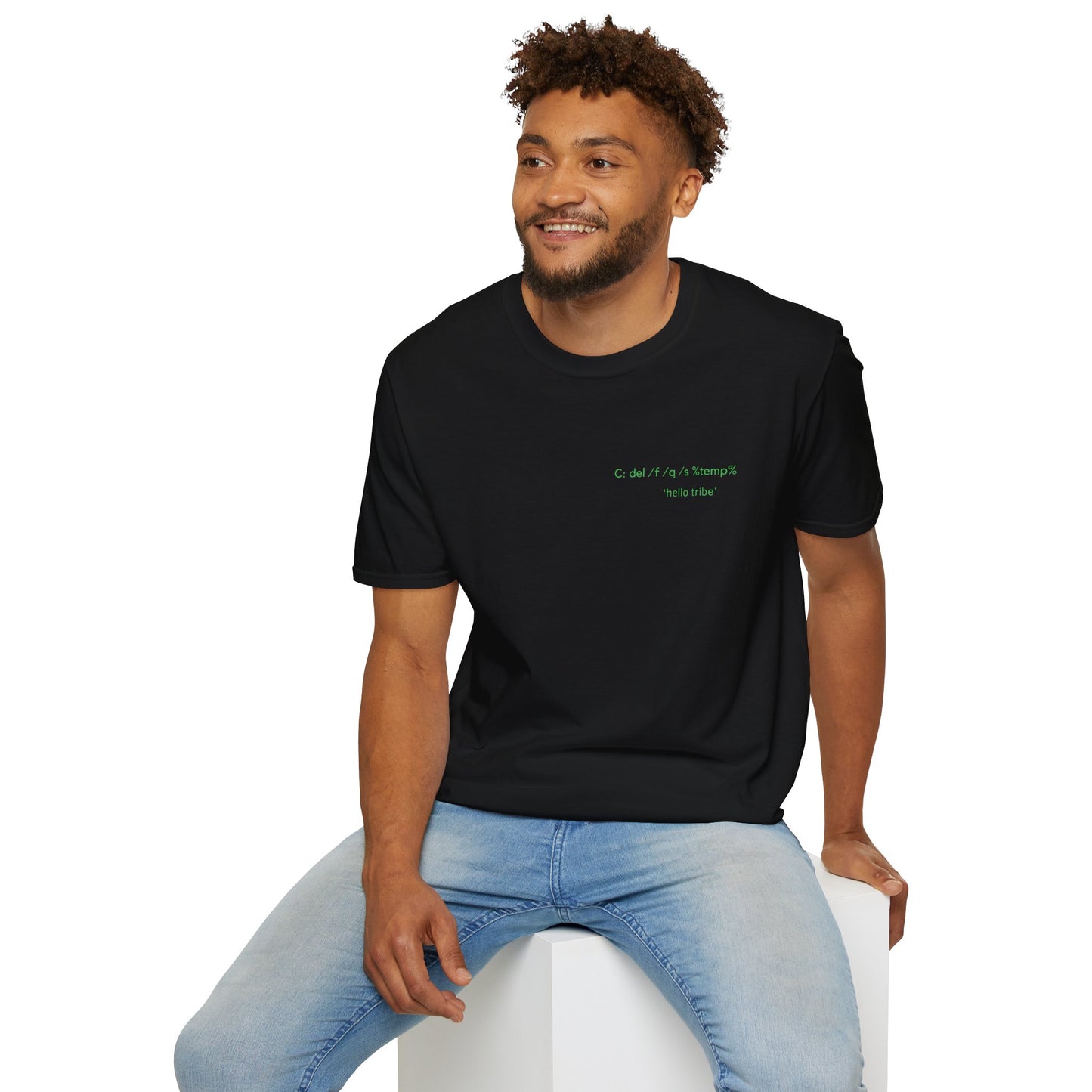 Programmer Code Line "C:\ del /f /q /s %temp%" Tech Joke T-Shirt