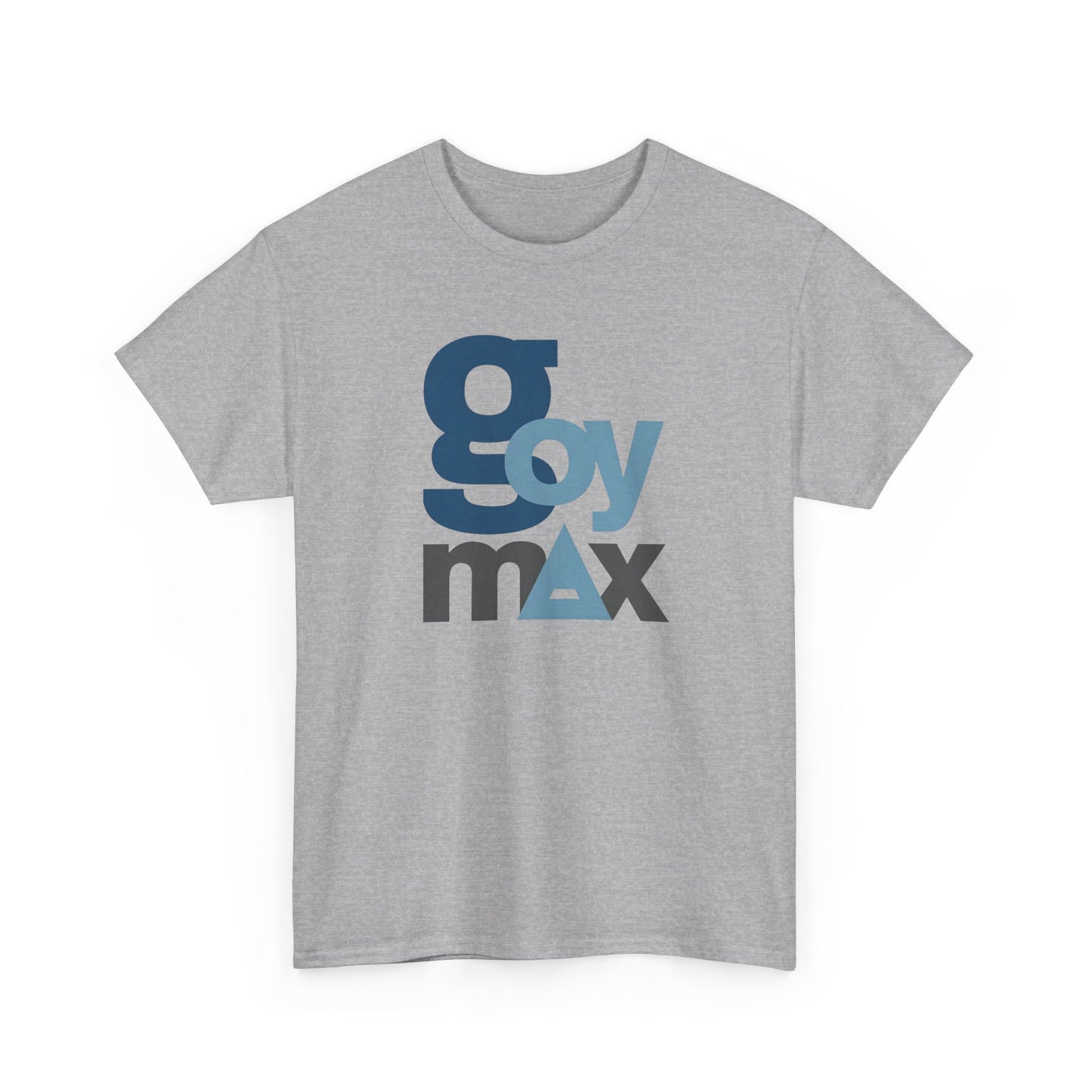 Goy Max Logo Tee, Subtle Chest Text Shirt, Modern Typography Top, Clean Aesthetic Streetwear, Internet Meme Fashion