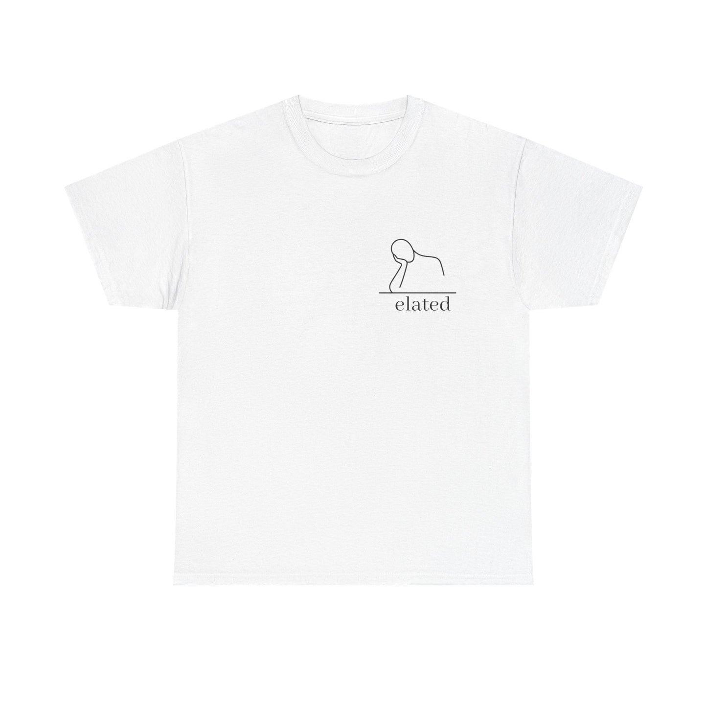 Face in Palm Line Art T-Shirt | Minimalist Illustration Tired Mood | Gift Burnt Out Stressed Relatable Humor | Mental Health Awareness Tee