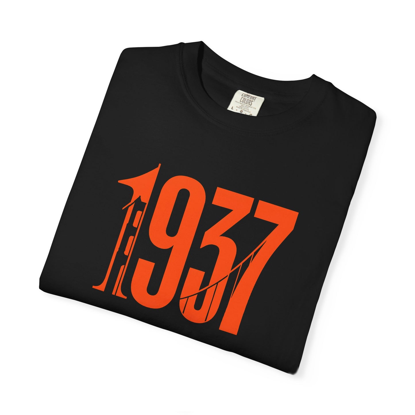 1937 Golden Gate Bridge T-Shirt | Vintage San Francisco Landmark Hommage | SF Bay Area History Gift | California Engineering Icon Pride Tee