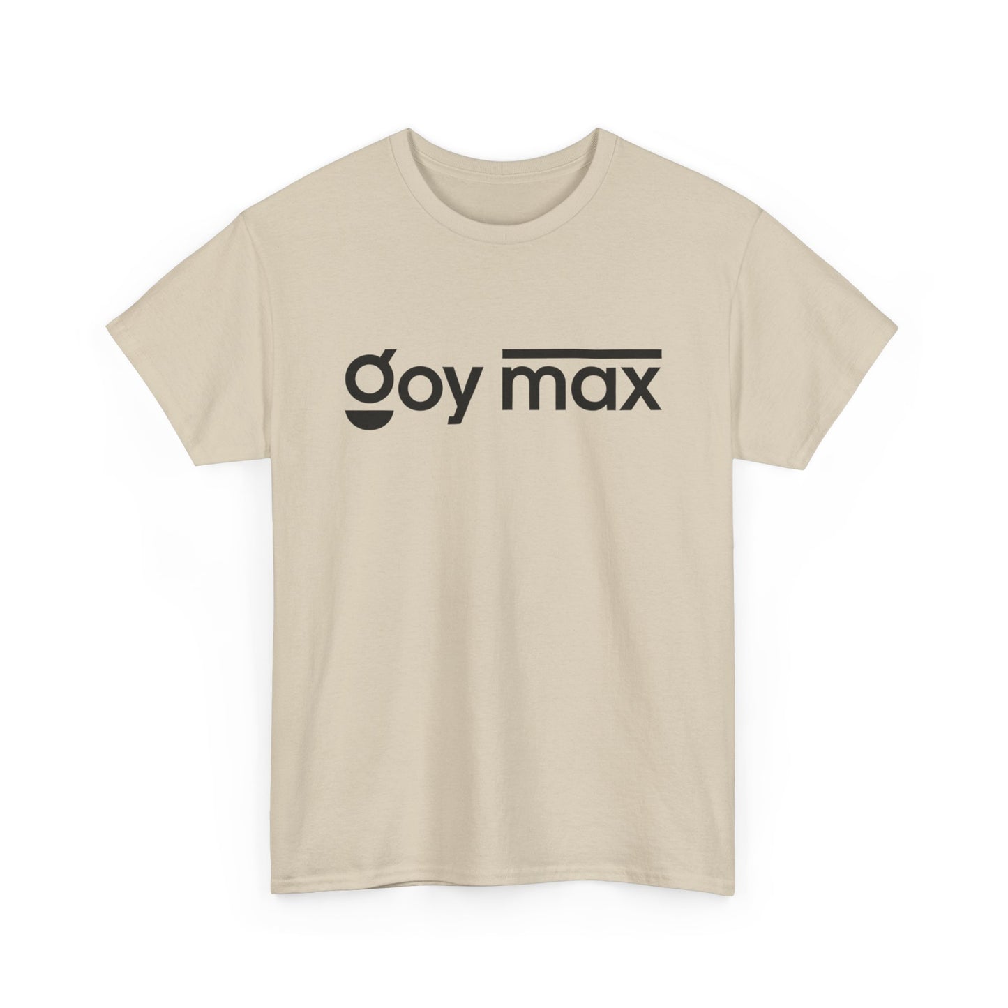 Goy Max Minimalist Logo Tee, Subtle Chest Text Shirt, Modern Typography Top, Clean Aesthetic Streetwear, Internet Meme Fashion