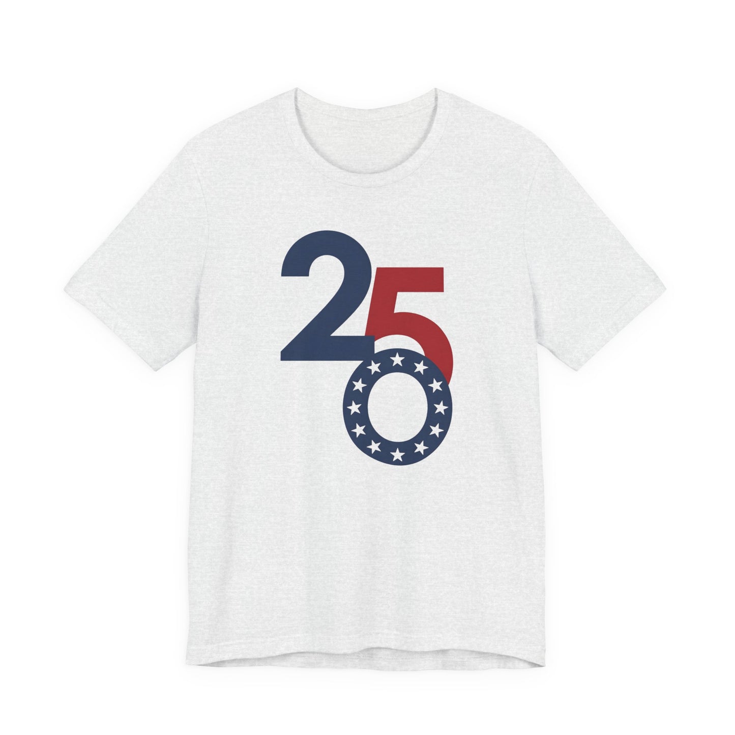 25th Anniversary Patriotic T-Shirt - Red White Blue Stars Tee