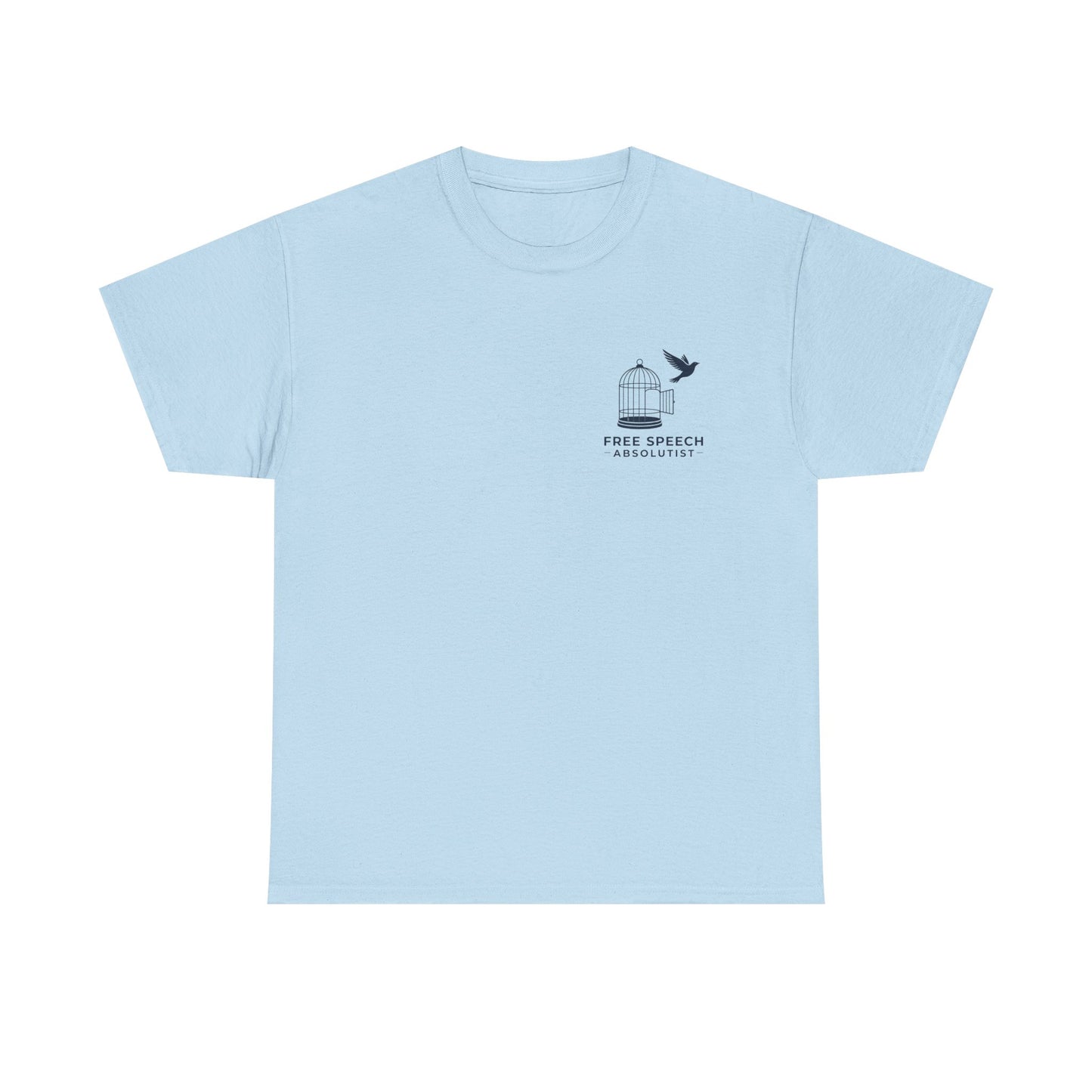 Freedom Bird Tee — Small Chest Cage & Bird Graphic Shirt