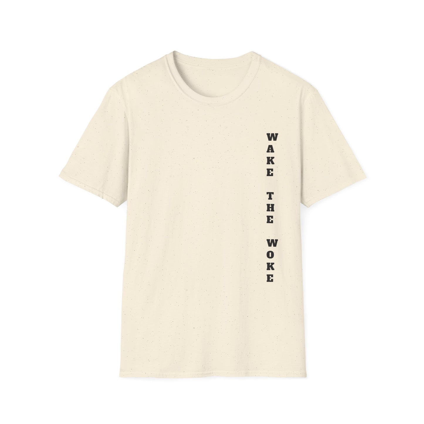 Wake The Woke Minimalist T-Shirt | Simple Political Satire Anti-Woke | Conservative Liberty Freedom Gift | Statement Rebellion Humor Tee