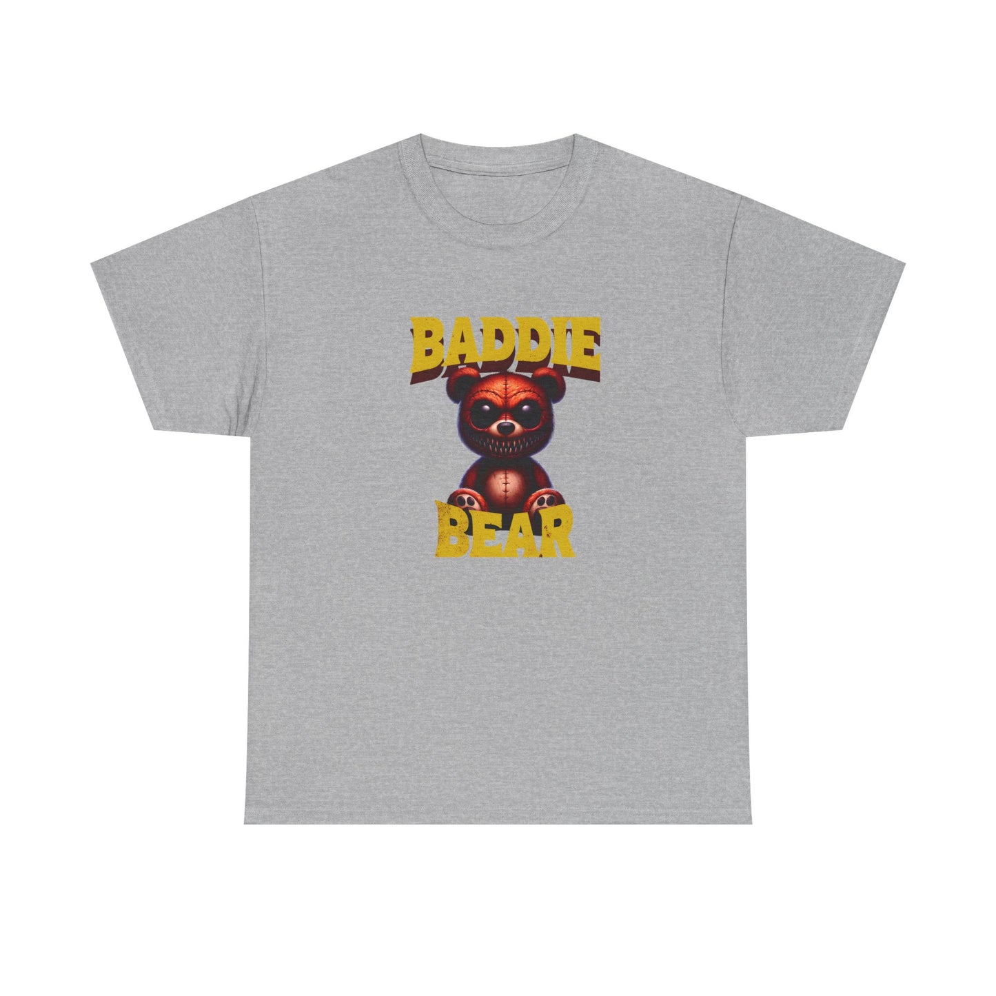 Baddie Bear Graphic T-Shirt | Vintage Y2K Aesthetic Hip Hop Style | Gift for Gen Z Trendsetter Pop Culture Fan | Edgy Statement Tee