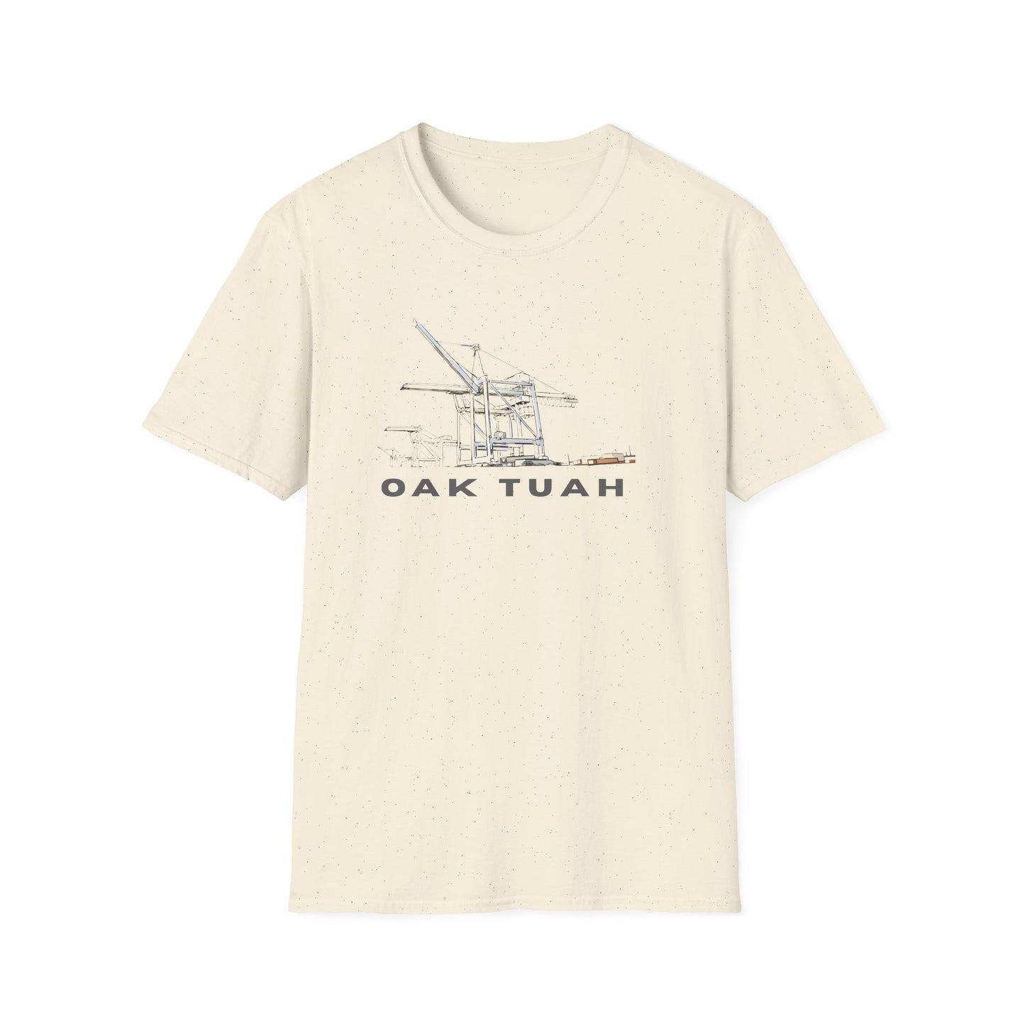 Oak Tuah Crane Sketch T-Shirt — Minimal Harbor Graphic Tee