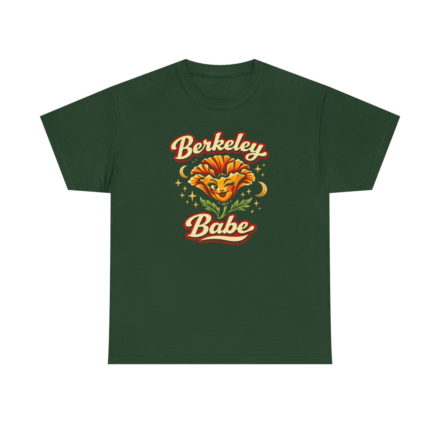 Berkeley Babe T-Shirt — Retro Floral Sunflower Graphic Tee