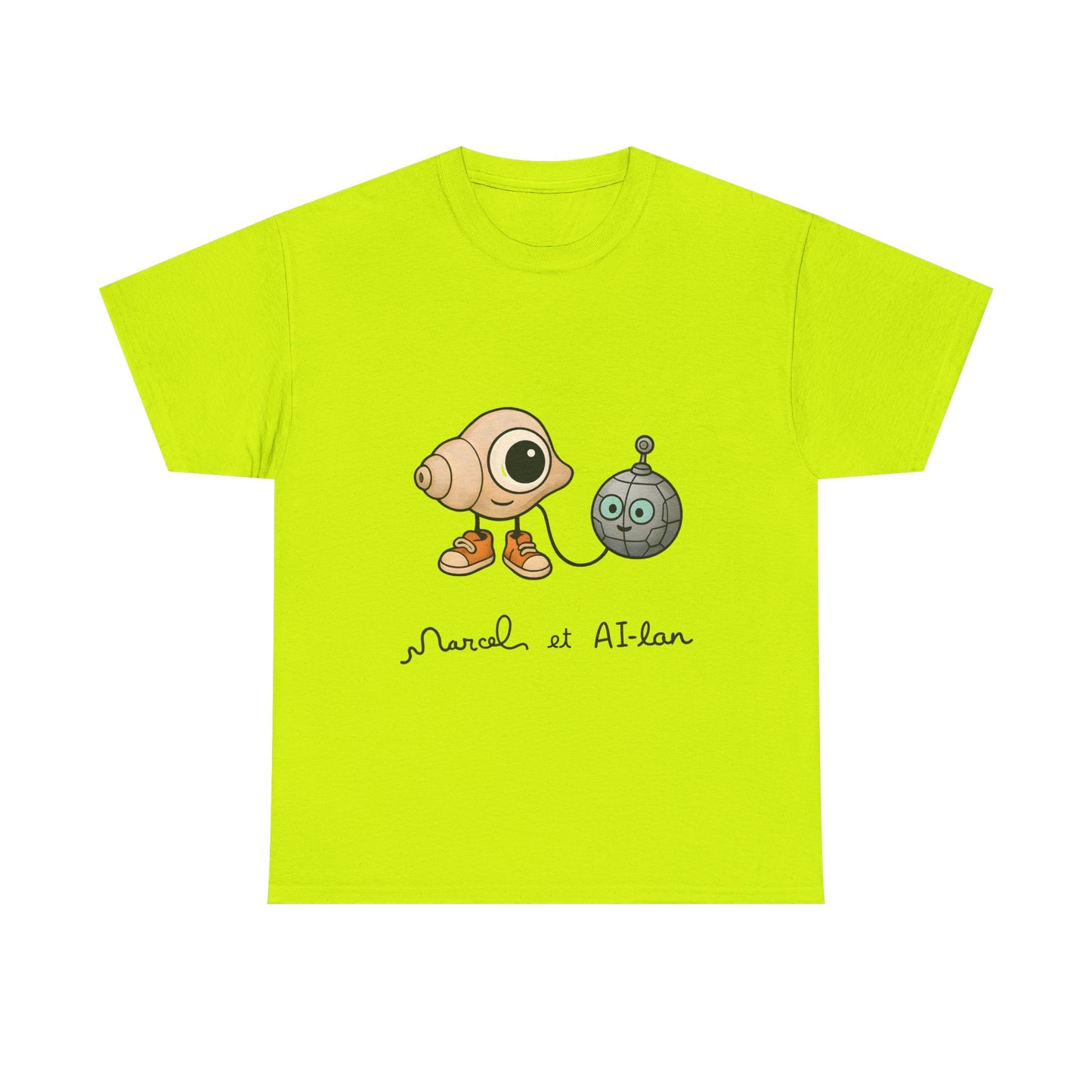 Marcel et Al-lan Robot Dadaism T-Shirt | Duchamp AI Art Tee