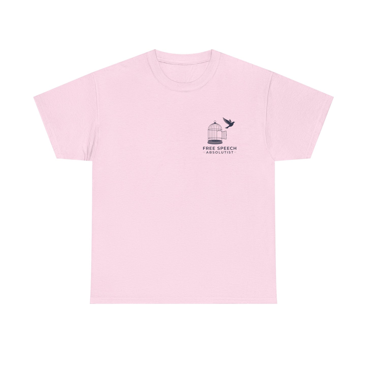 Freedom Bird Tee — Small Chest Cage & Bird Graphic Shirt