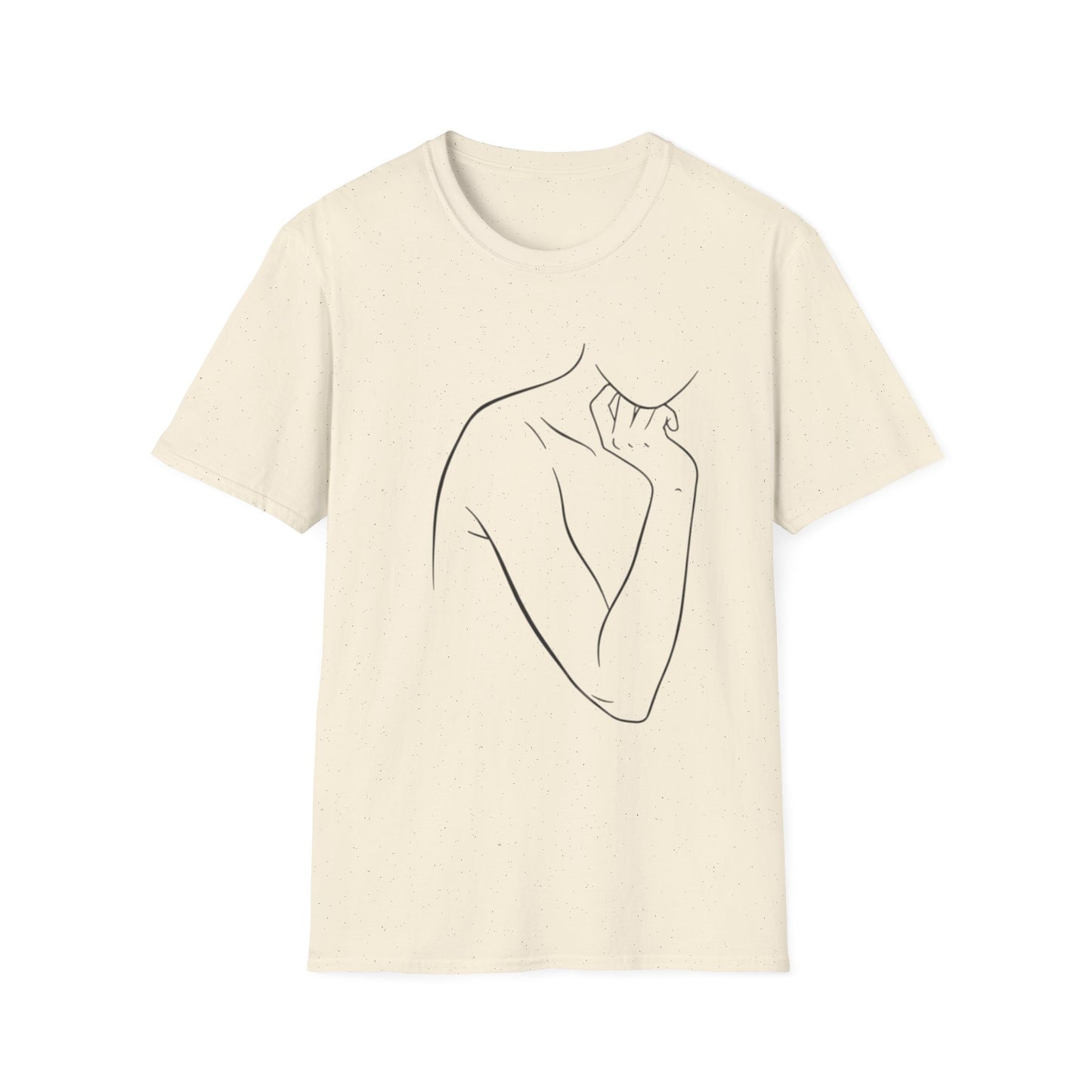 Minimal Line Art Female Silhouette T-Shirt | Abstract Woman Body Art Tee | Gift for Feminist Art Lover Minimalist | Artistic Statement Shirt