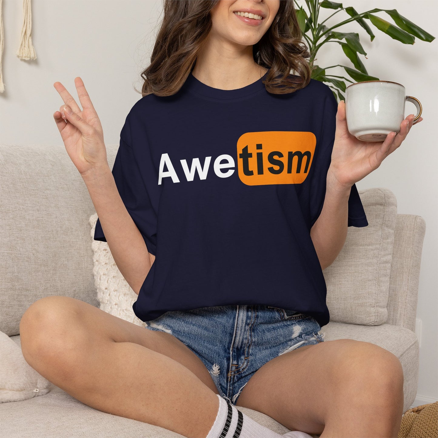 Awetism Graphic T-Shirt — Autism Awareness Logo Tee