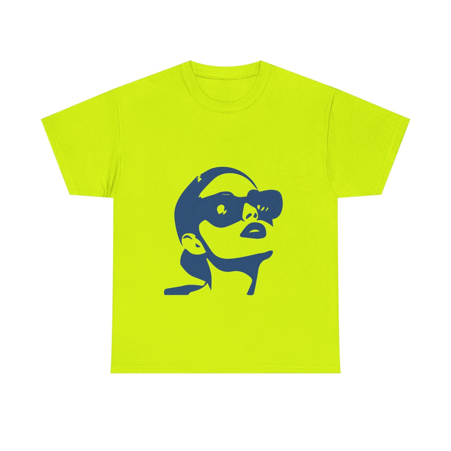 Retro Pop Art Sunglasses Face T-Shirt | Bold 60s 70s Vintage Cool Style | Gift for Art Lover Vintage Enthusiast | Groovy Statement Tee