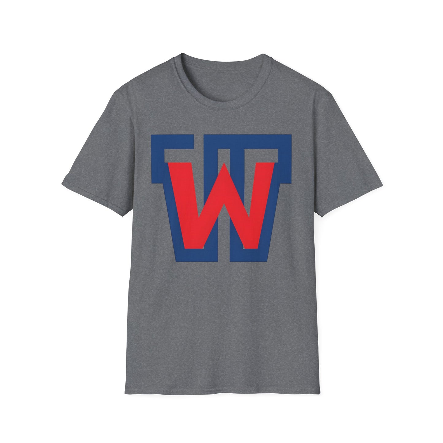 Victory 'W' Graphic T-Shirt — Retro Red & Navy Letterman Logo
