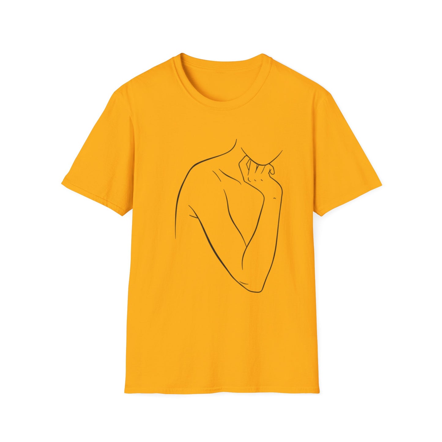 Minimal Line Art Female Silhouette T-Shirt | Abstract Woman Body Art Tee | Gift for Feminist Art Lover Minimalist | Artistic Statement Shirt