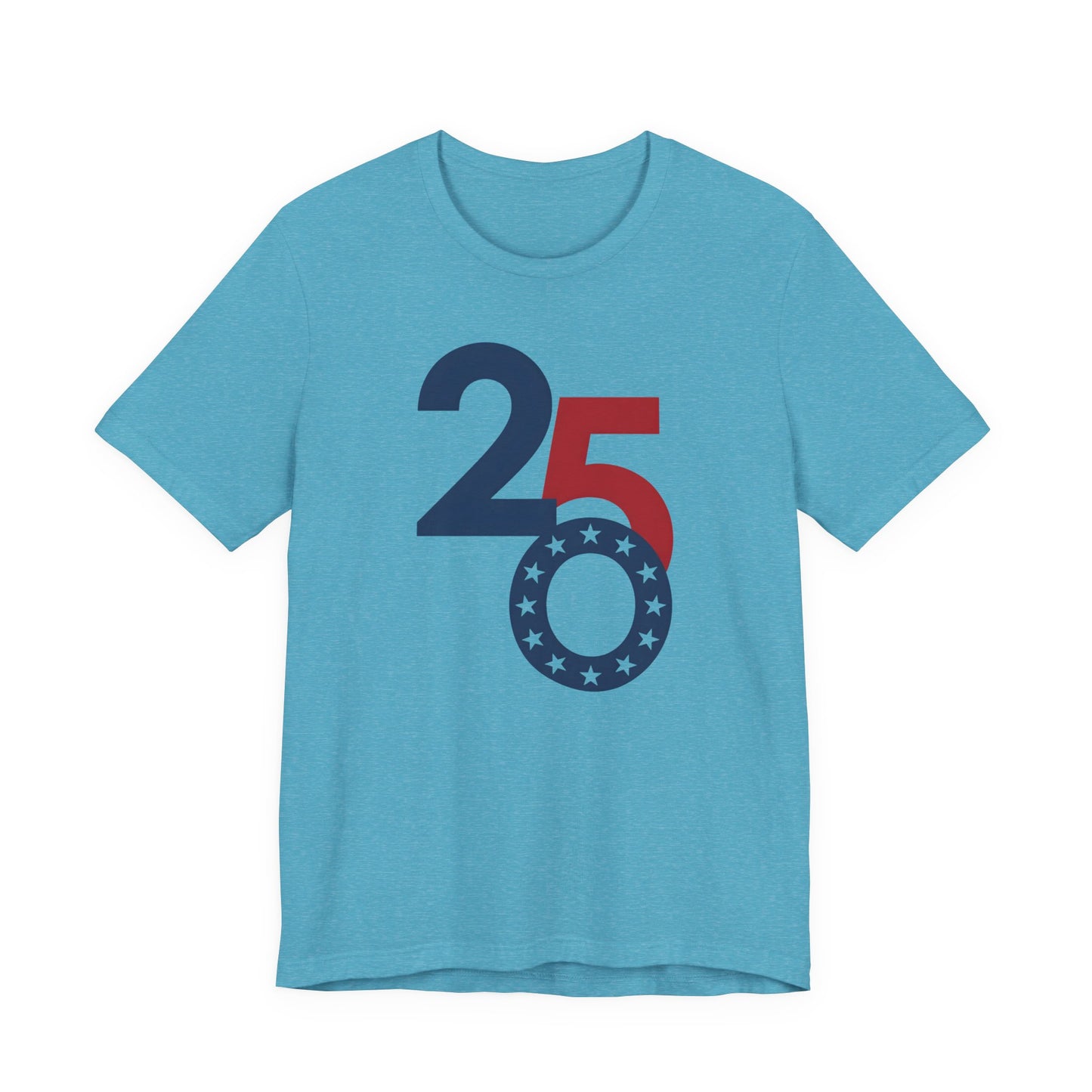 25th Anniversary Patriotic T-Shirt - Red White Blue Stars Tee