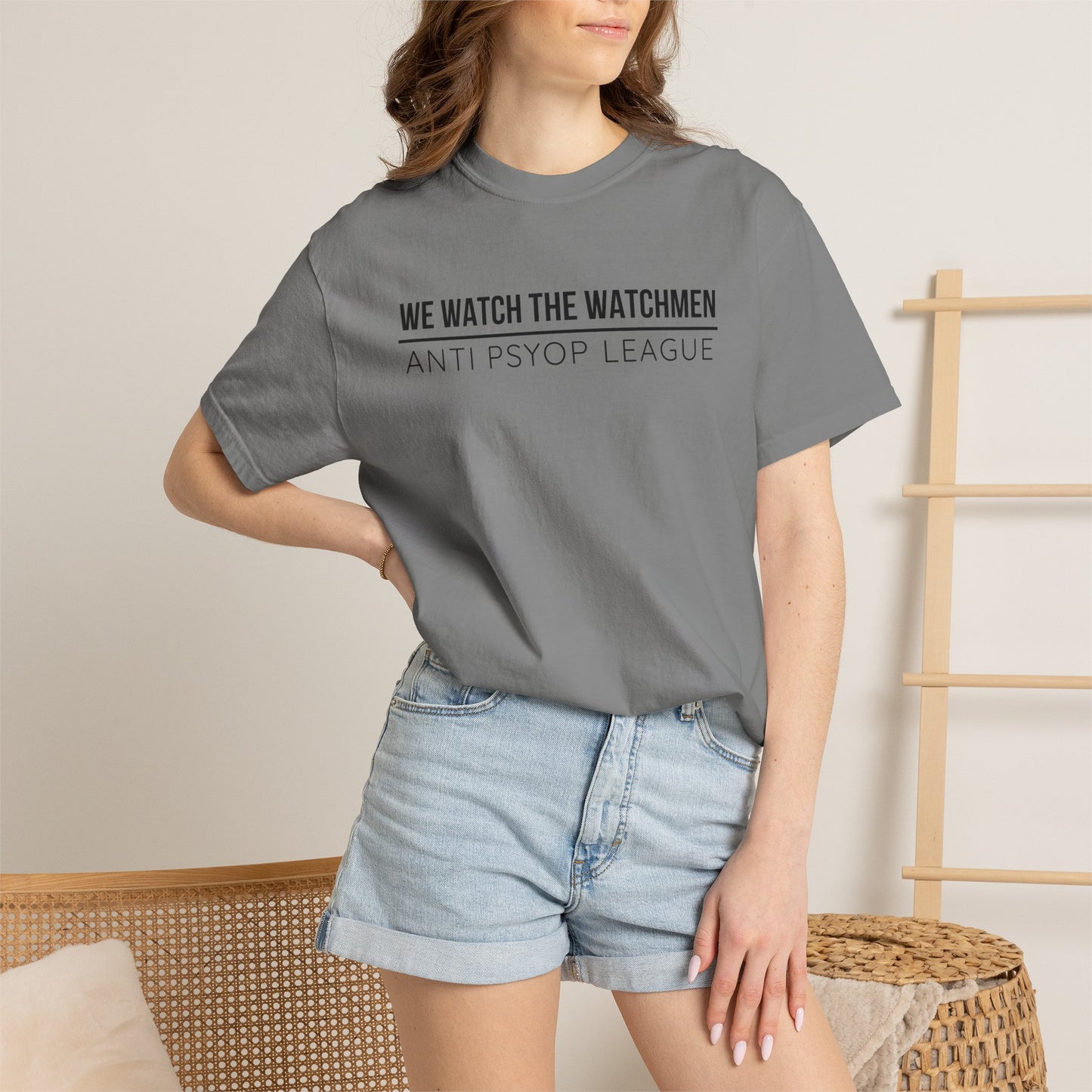 We Watch The Watchmen T-Shirt | Anti Psyop Political Conspiracy Theory | Gift for Truth Seeker Free Thinker | Vigilance Statement Tee