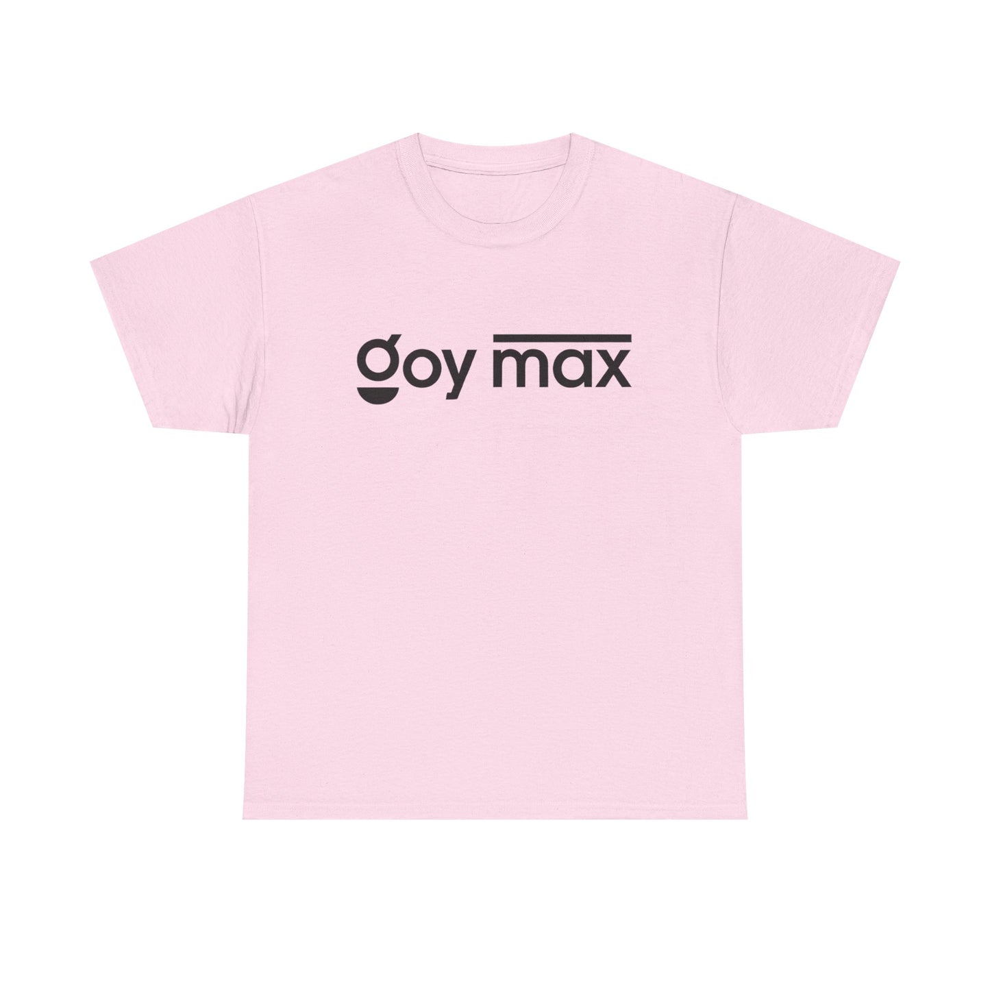 Goy Max Minimalist Logo Tee, Subtle Chest Text Shirt, Modern Typography Top, Clean Aesthetic Streetwear, Internet Meme Fashion