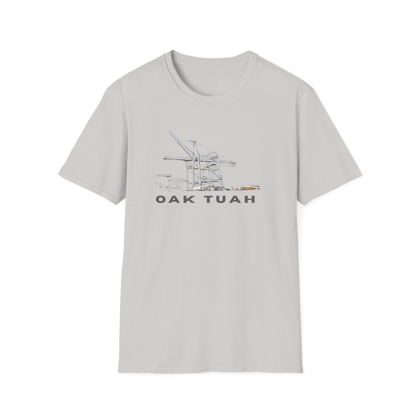 Oak Tuah Crane Sketch T-Shirt — Minimal Harbor Graphic Tee