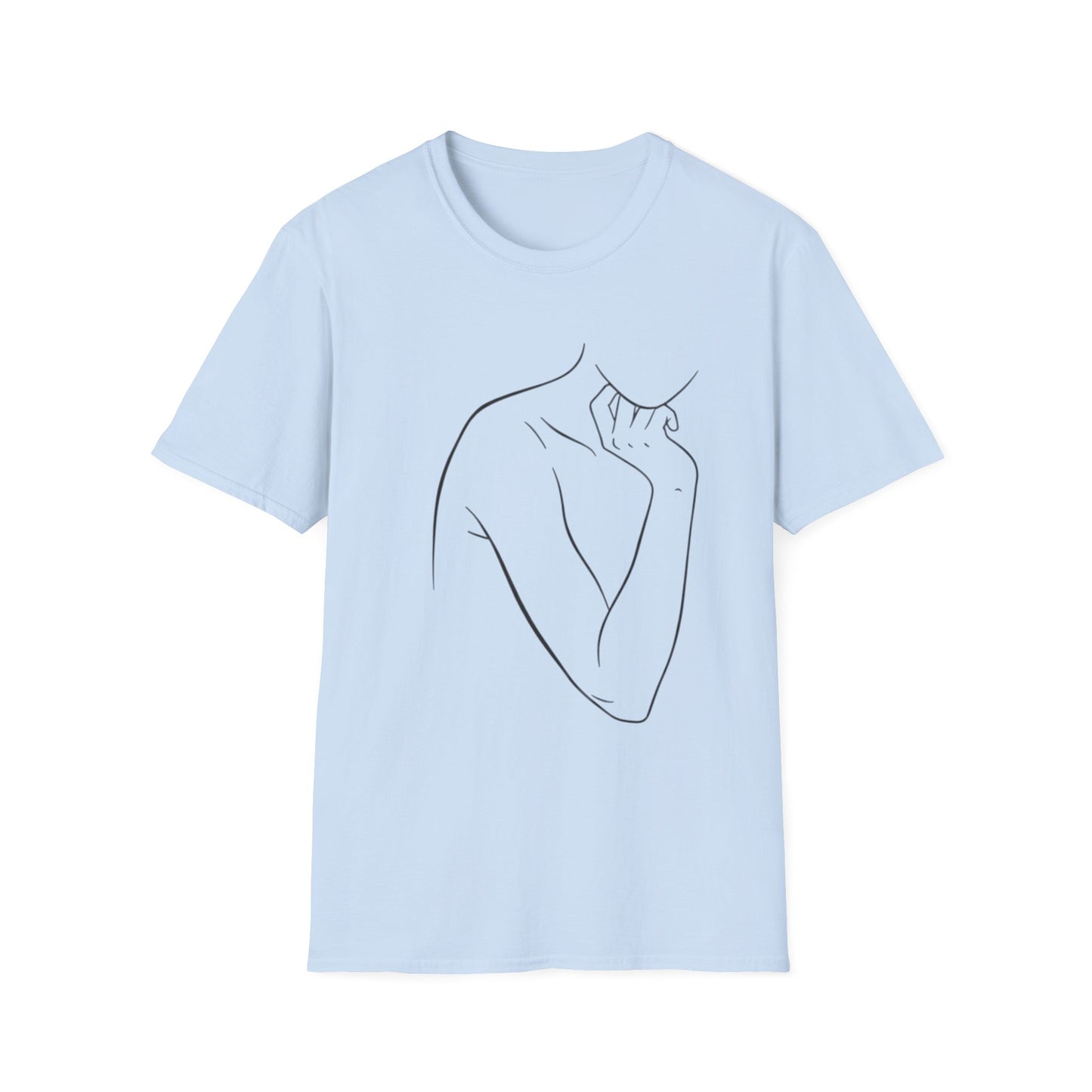 Minimal Line Art Female Silhouette T-Shirt | Abstract Woman Body Art Tee | Gift for Feminist Art Lover Minimalist | Artistic Statement Shirt