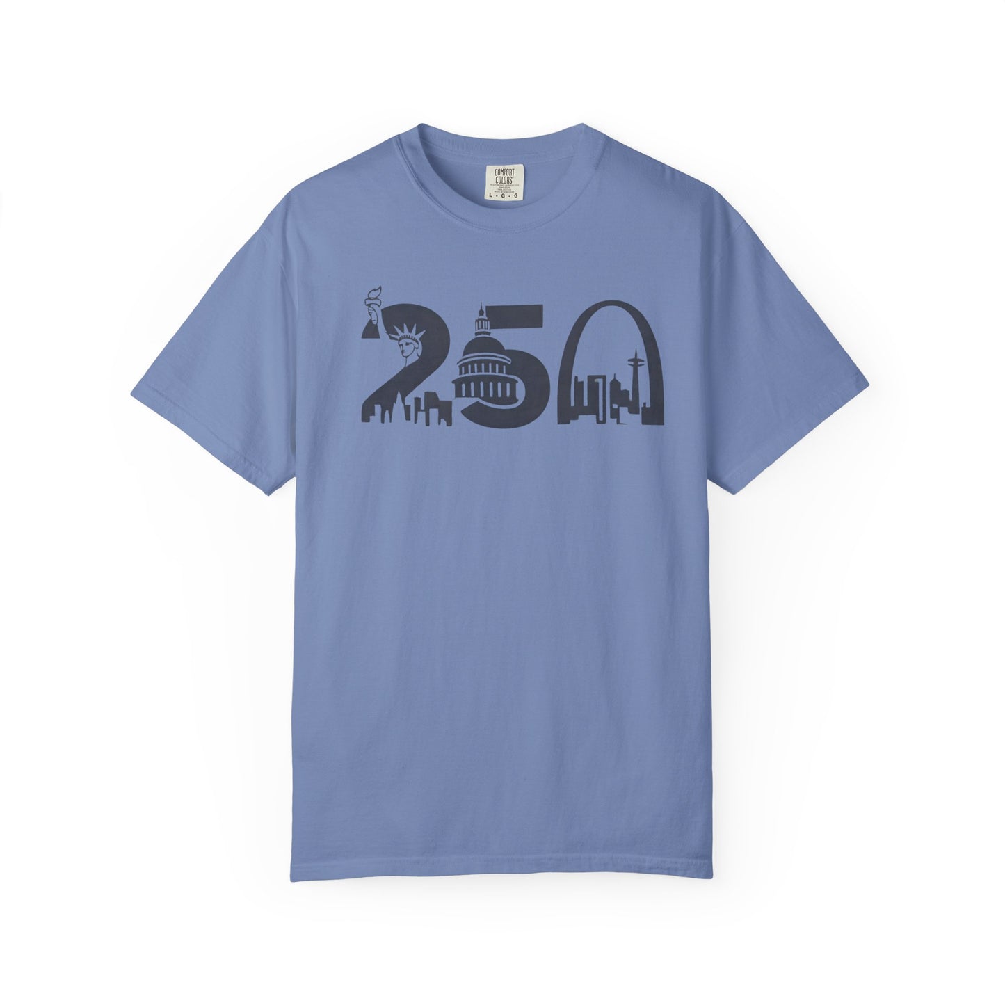 USA 250th Anniversary skyline Liberty design T-Shirt | Independence celebration