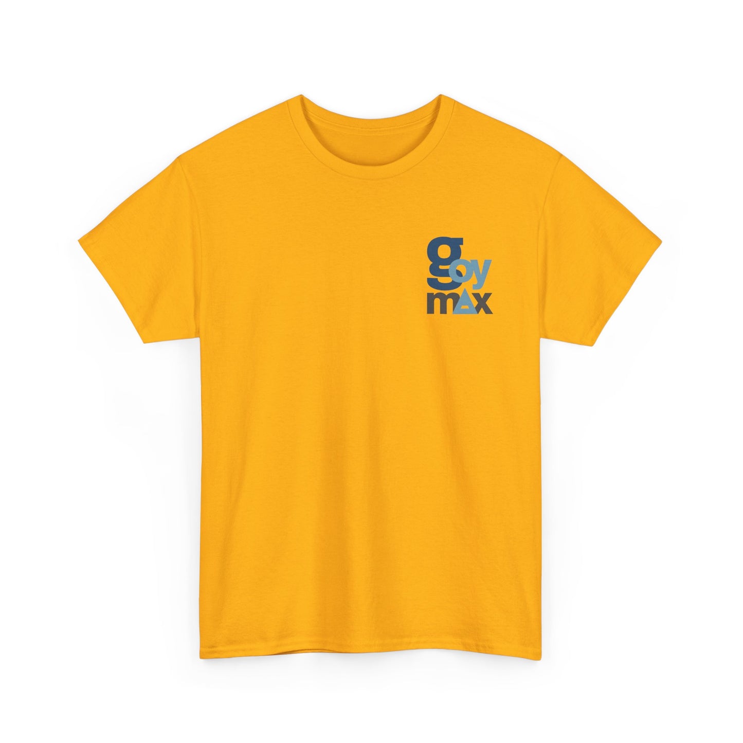 Goy Max Logo Tee, Subtle Chest Text Shirt, Modern Typography Top, Clean Aesthetic Streetwear, Internet Meme Fashion